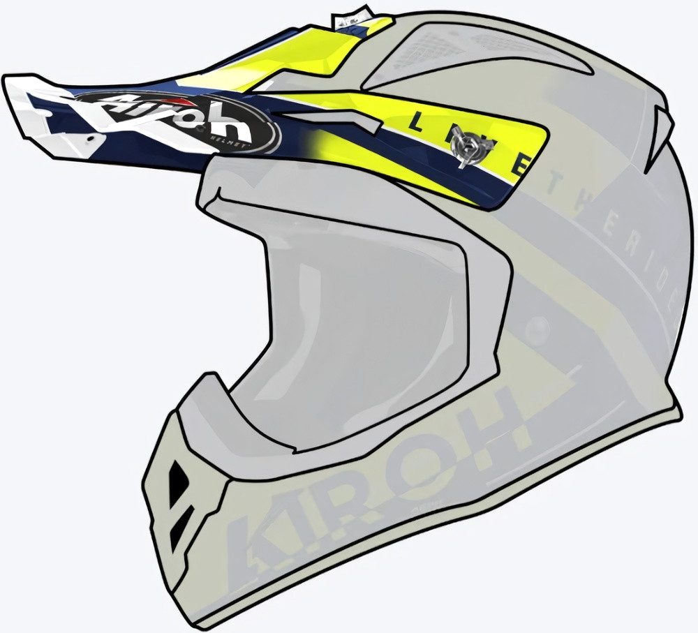Airoh Motorradhelm Aviator Ace Peak Amaze Blue Gloss