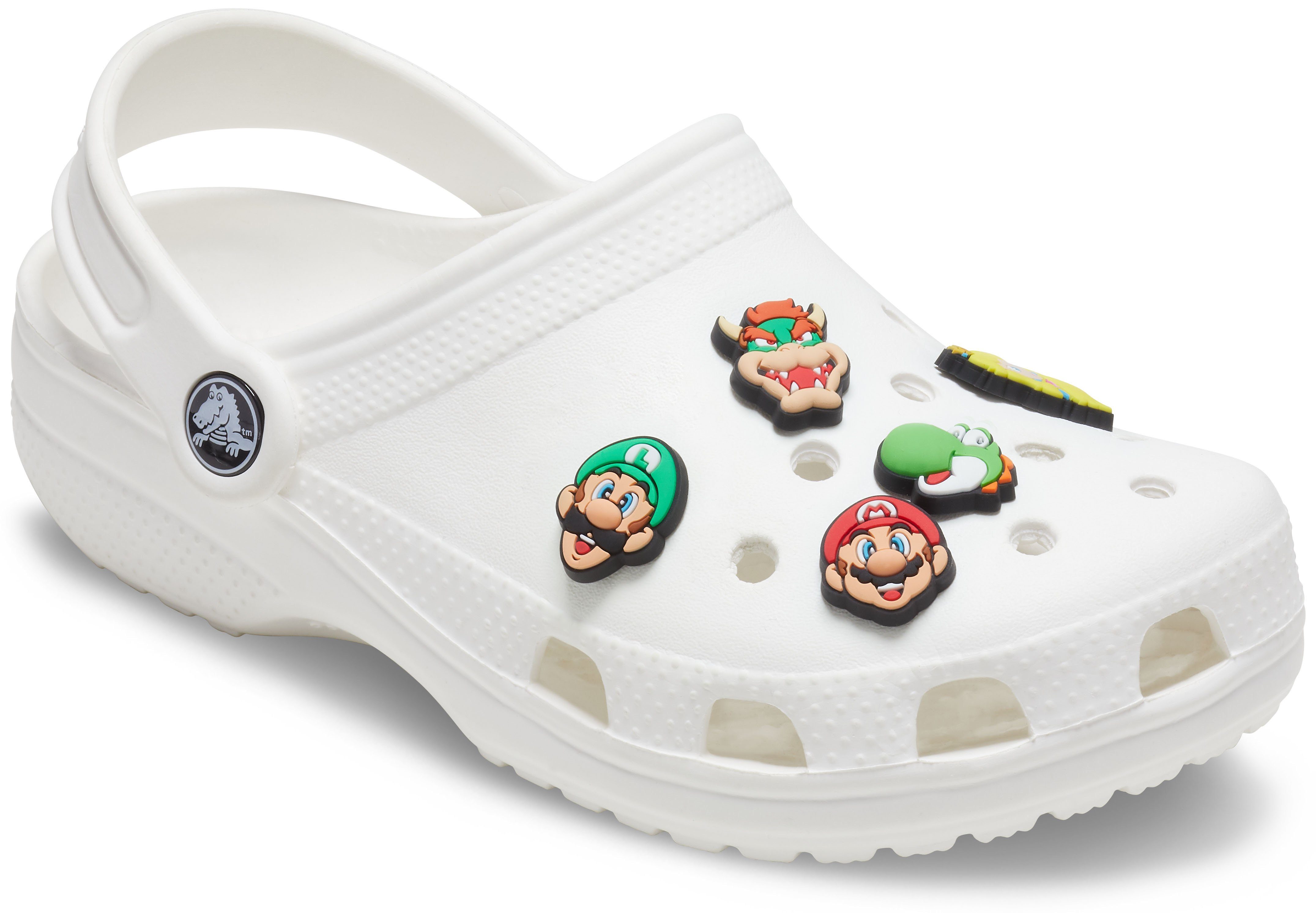 für Jibbitz™ stylen Nicht zum Schuhanstecker 3 geeignet Super Crocs Jahren), Kein (Set, individuellen Kinder unter Spielzeug. 5-tlg., Mario