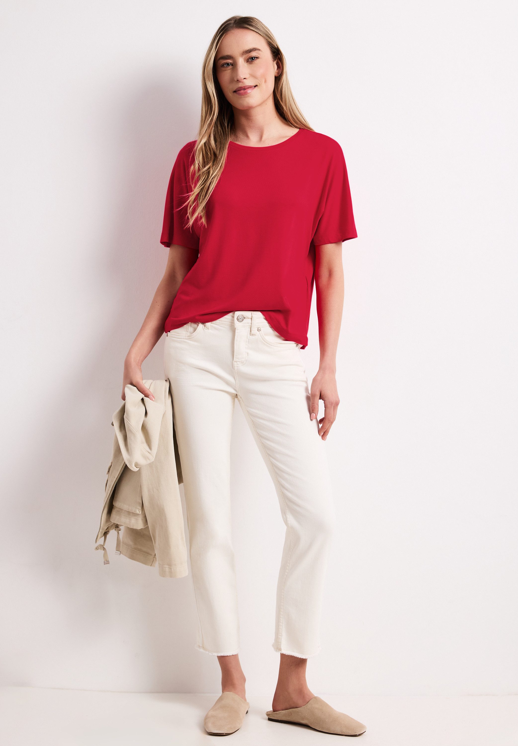 STREET ONE T-Shirt mit Rundhalsausschnitt – Bild 3 von 5