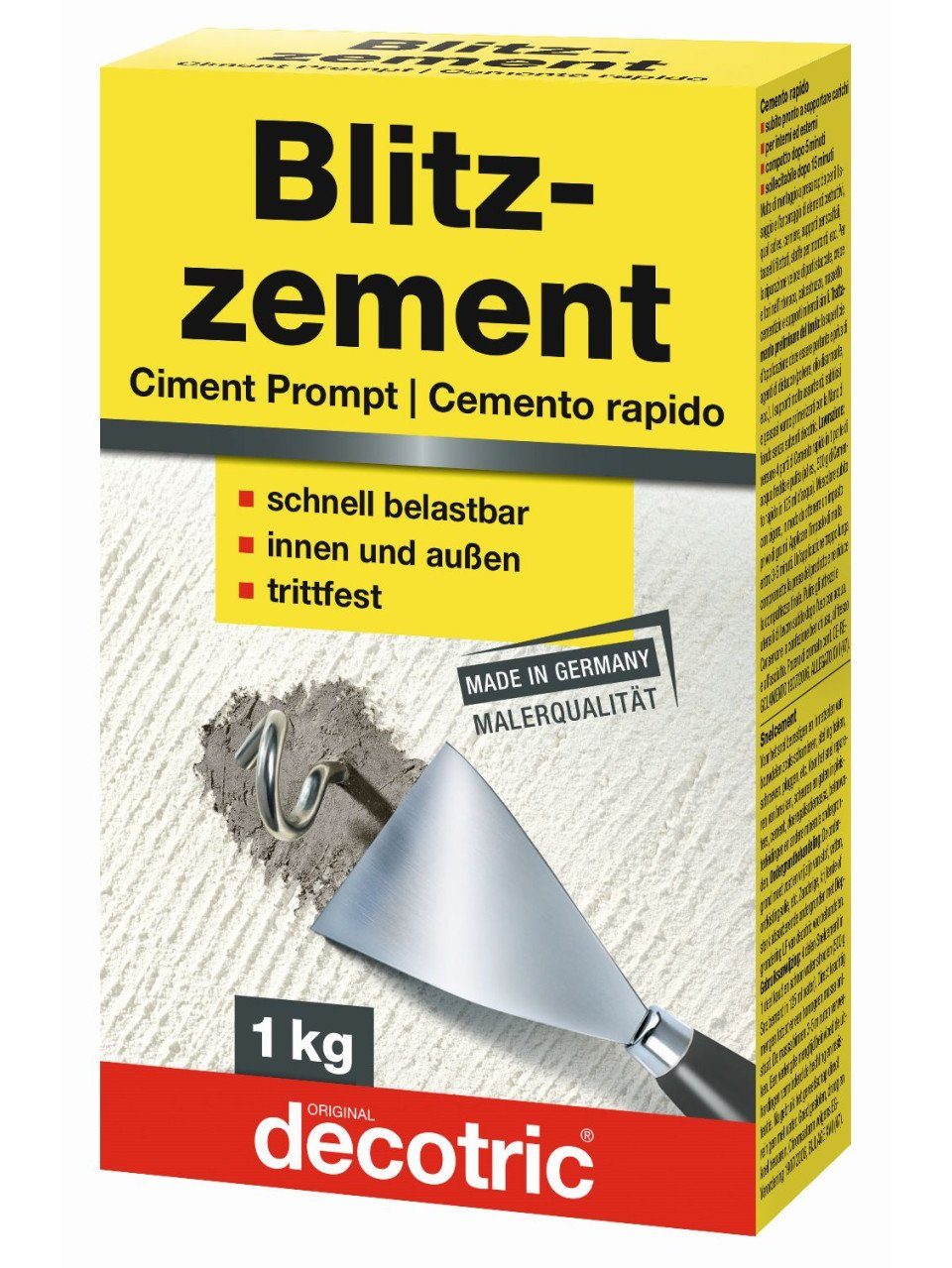 decotric® Конкретный Decotric Blitzzement grau, 1 kg
