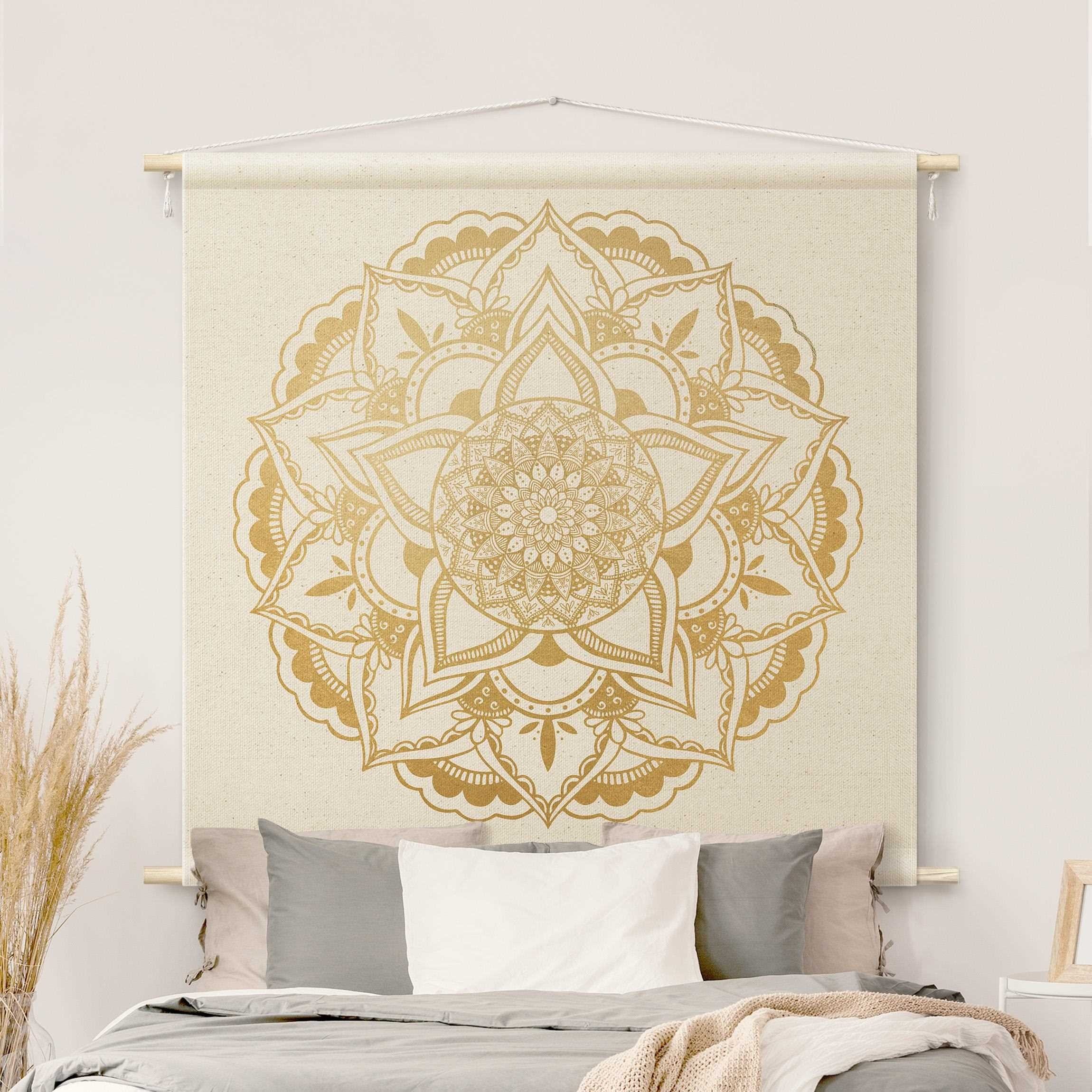 Bilderdepot24 Wandteppich modern Mandala Muster Ornamente günstig online kaufen