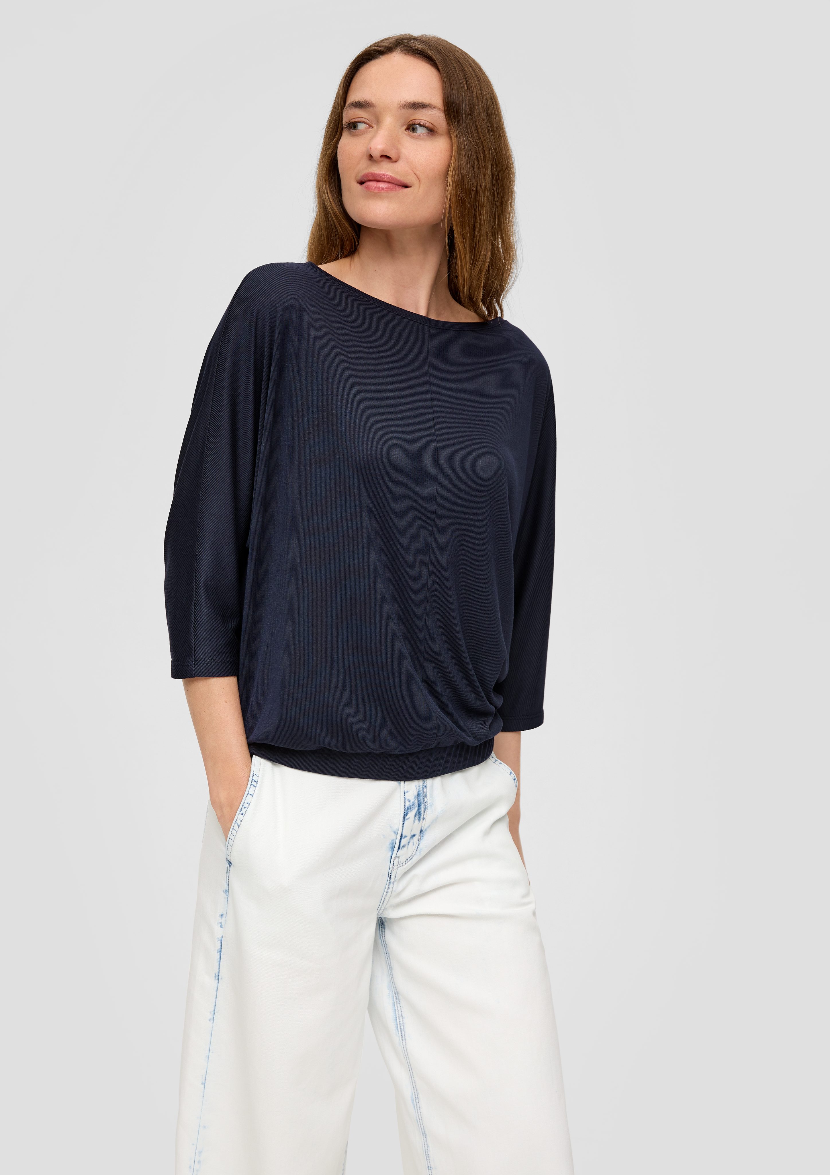 s.Oliver 3/4-Arm-Shirt O-Shape-Shirt mit Fledermausarm günstig online kaufen