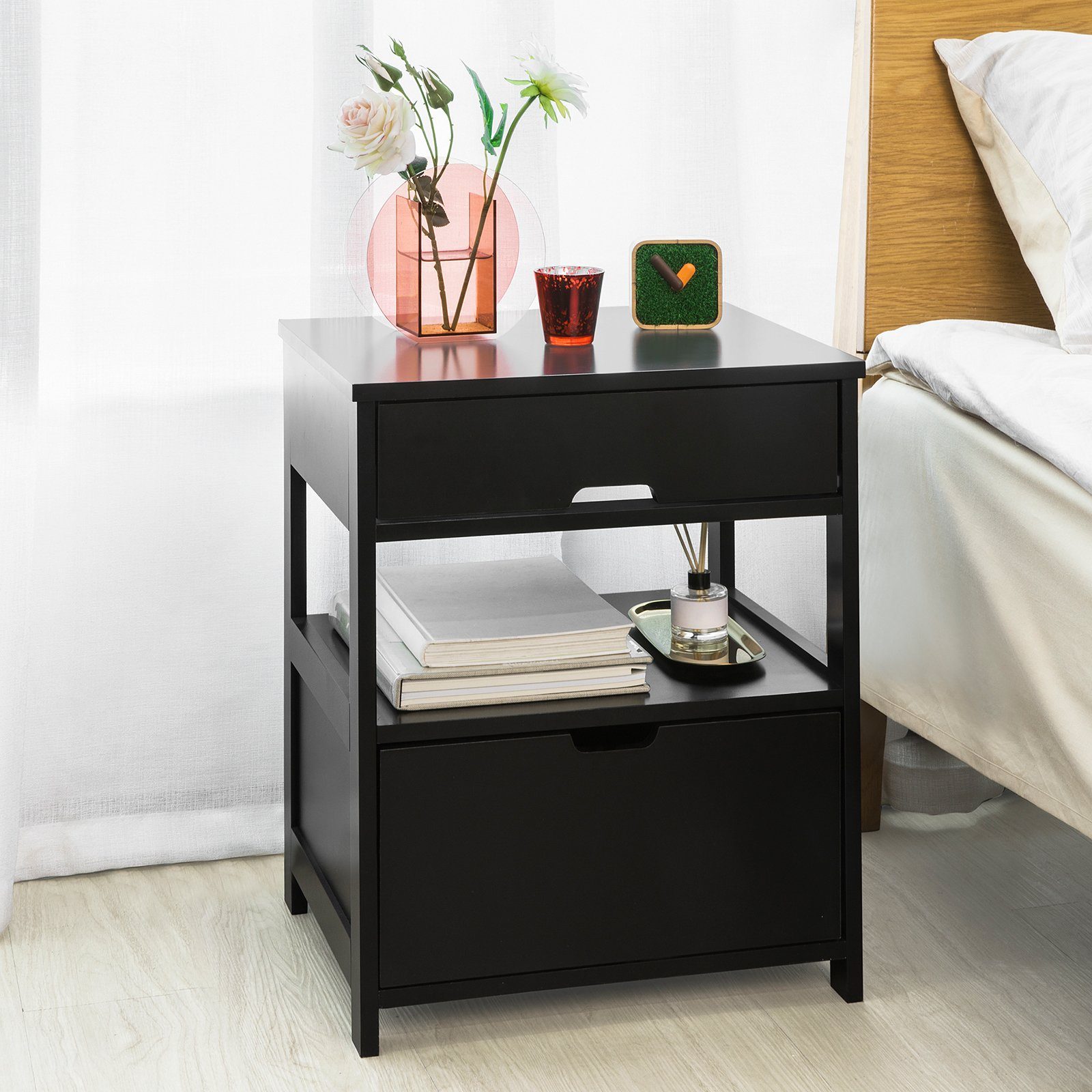 SoBuy Nachttisch FRG258, Nachttisch Nachtschrank mit günstig online kaufen