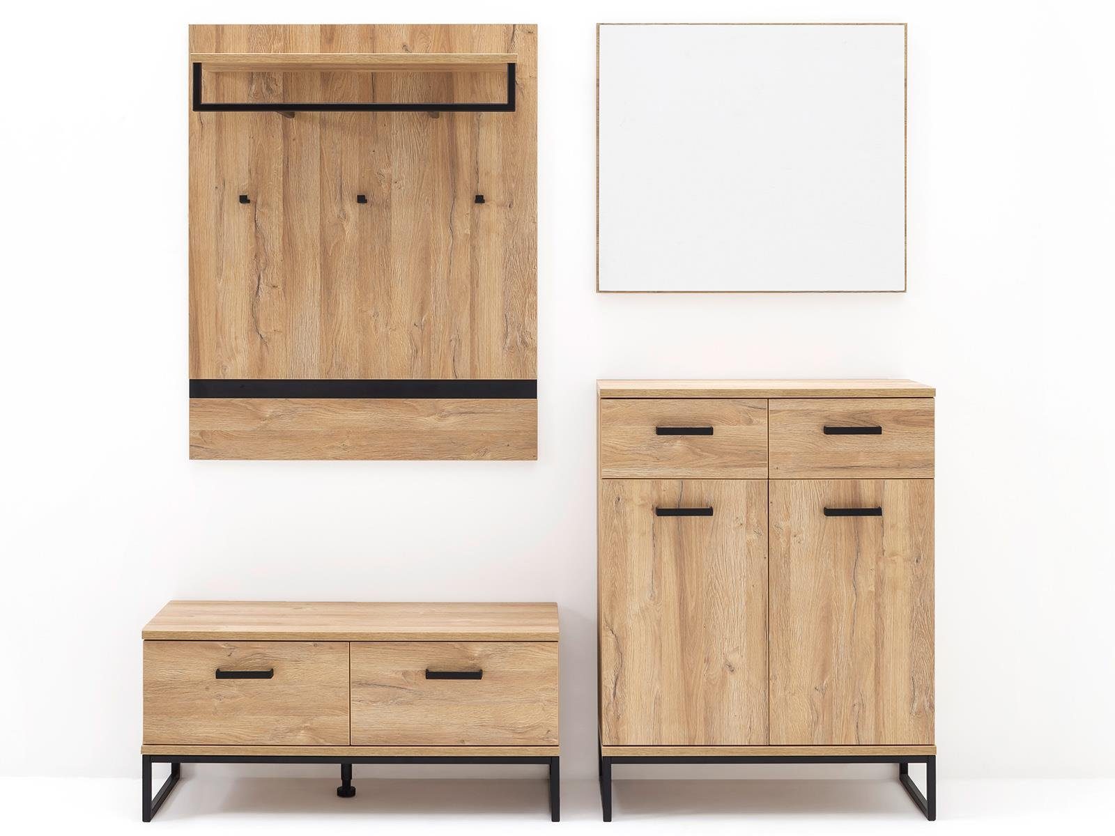 MCA furniture Garderoben-Set 191 x 196 x 38 cm (B/H/T)