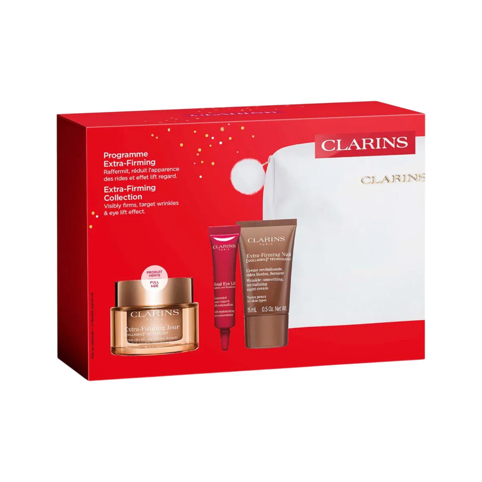 Clarins Gesichtspflege-Set Extra-Firming X-MAS-Set 2025, 5-tlg.