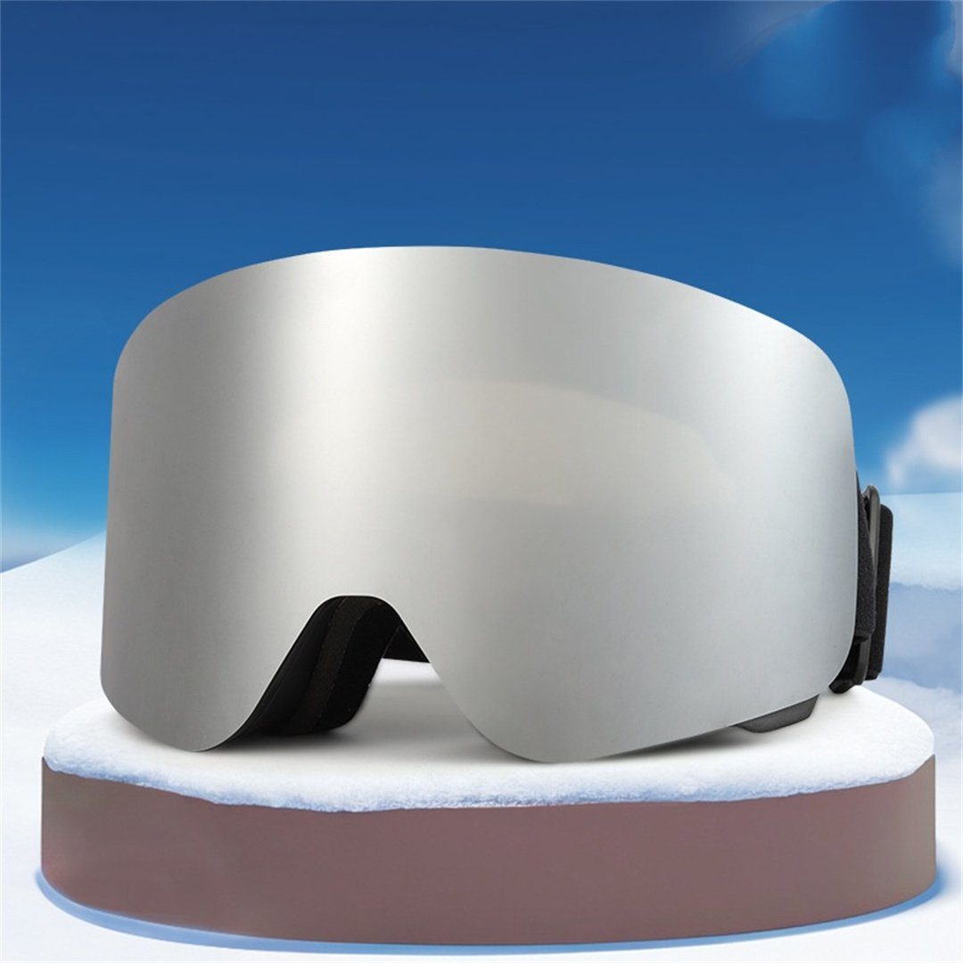 und Skibrillen Skibrille Skibrille, Silber L.Ru Outdoor-Ausrüstung Skibrille, Outdoor-Sportbrille, sanddicht, wind- UG liefert Schneebrillen (Fahrradbrille;Motorradbrille;Schwimmbrille;Skibrille),
