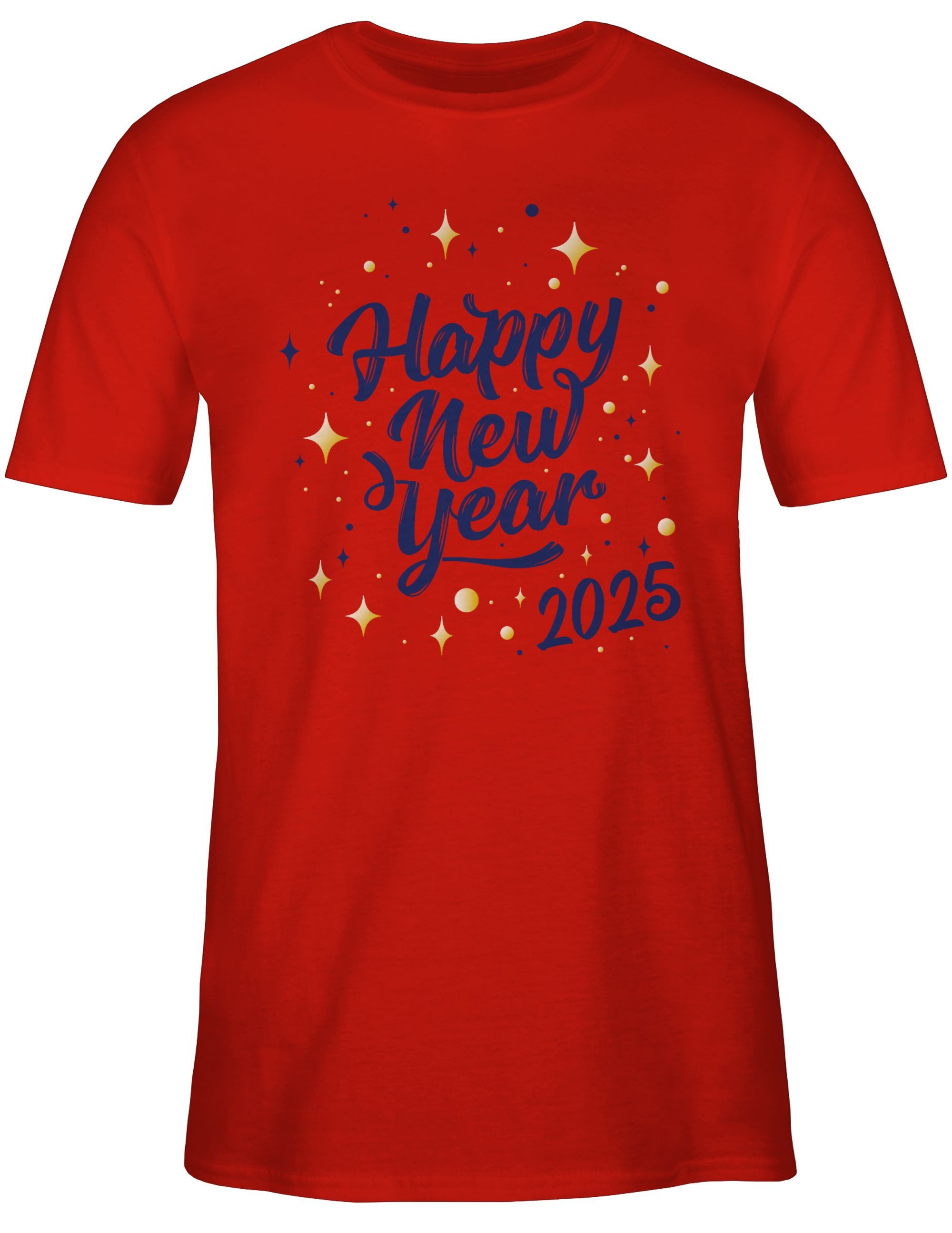 Shirtracer T-Shirt Happy new year 2025 Silvester Erwachsene