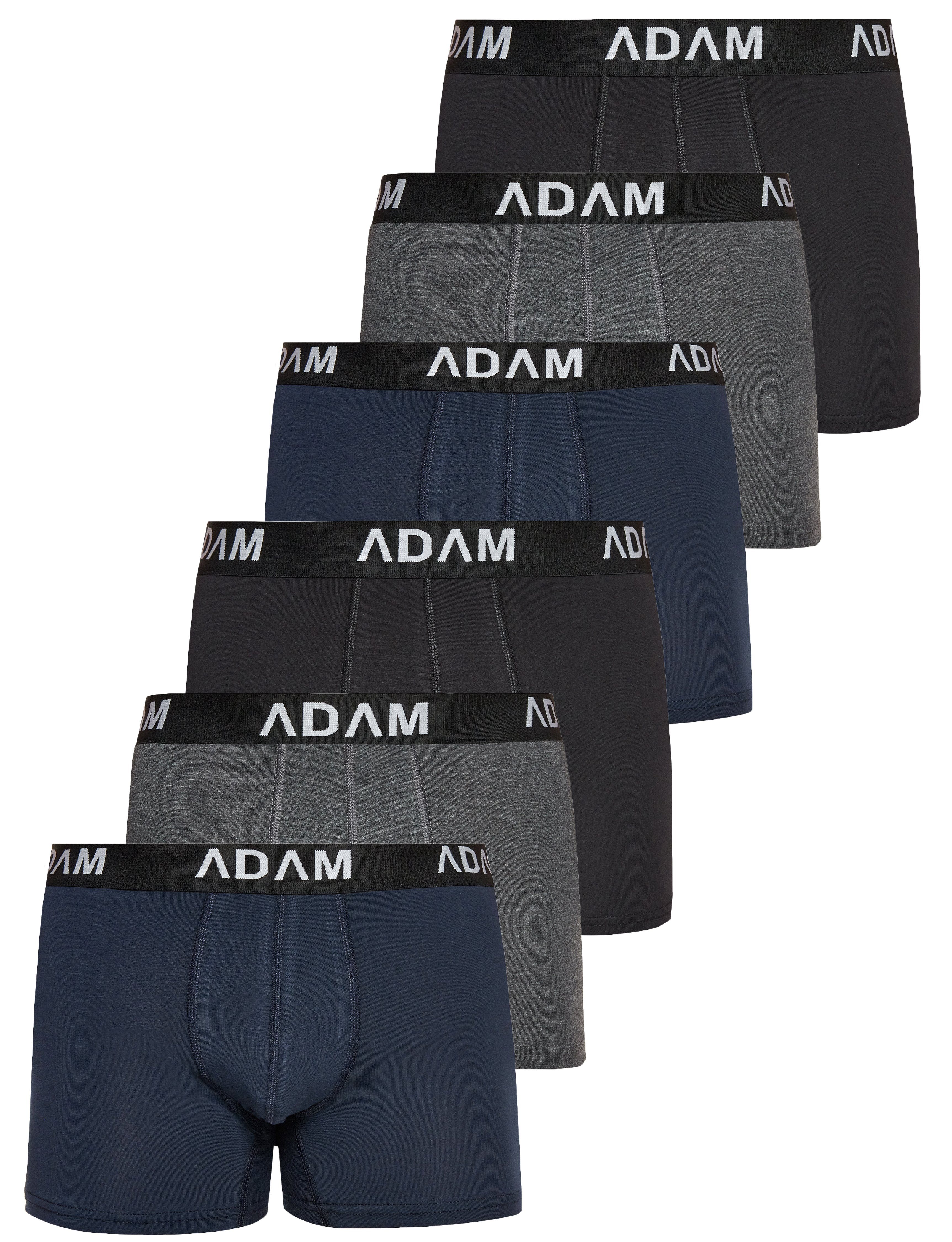 Boxer-1 Set, Männer Trunks 12er Set Set) 10er Shorts 6er JEANS Herren Set, Boxershorts Unterhosen (6-St., Boxer Box-E ADAM 8er Underwear Boxershorts Set, 6er