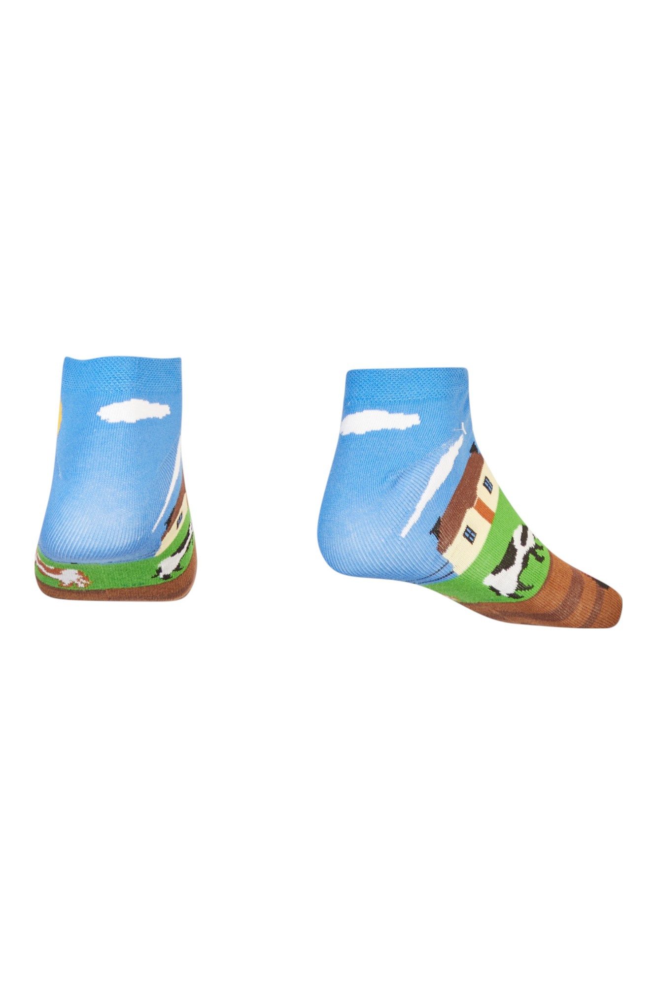 AbgeStrumpft Sneakersocken AbgeStrumpft Traktor Sneaker (1 Paar, 1-Paar, 1 Paar) lustiges Design