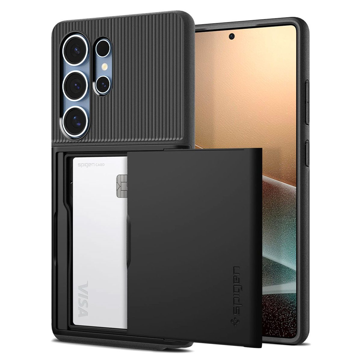 Spigen Backcover Spigen Slim Armor CS Case Samsung Galaxy S25 Ultra - Schwarz