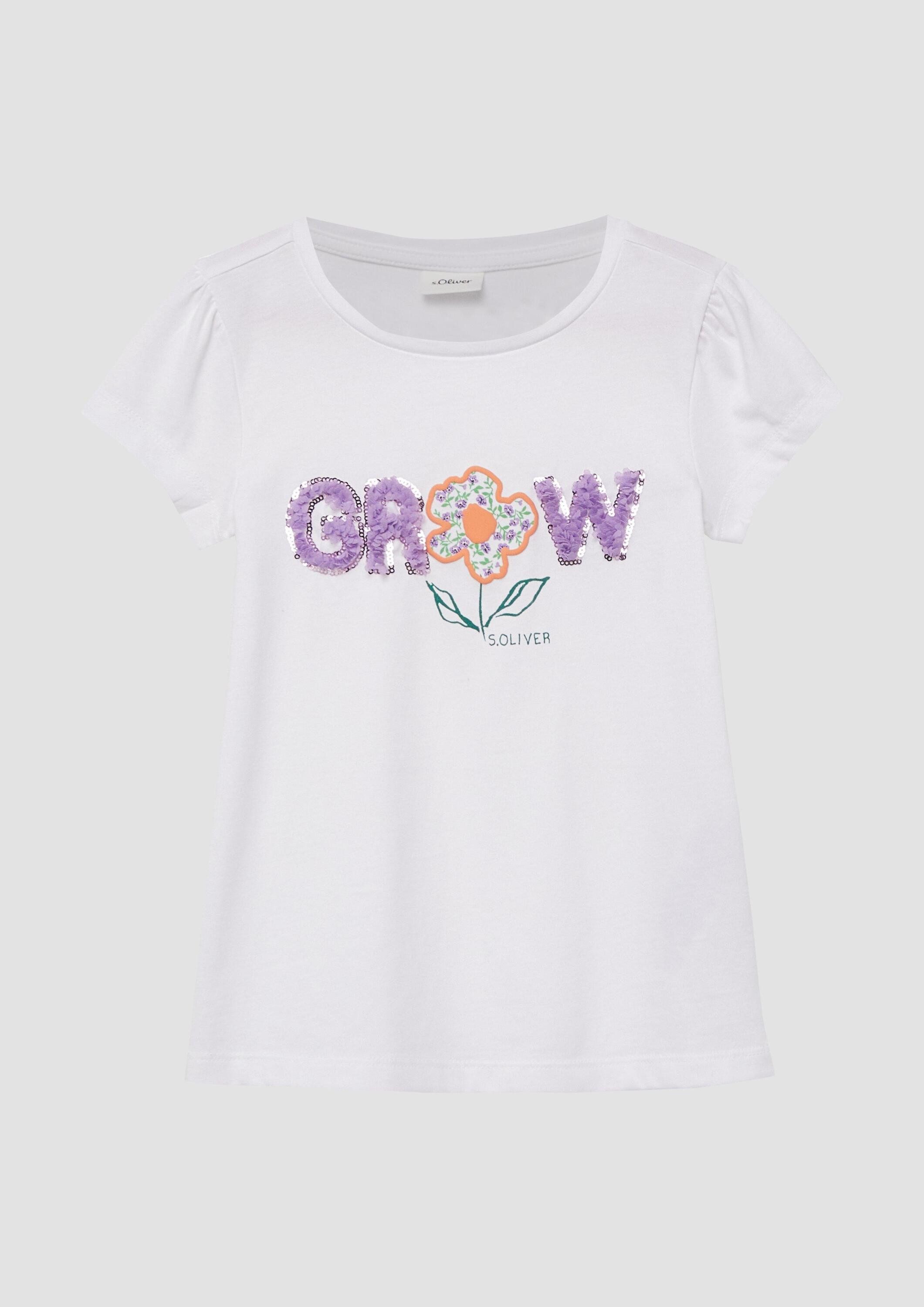 s.Oliver Kurzarmshirt T-Shirt T-Shirt im A-Shape mit Artwork
