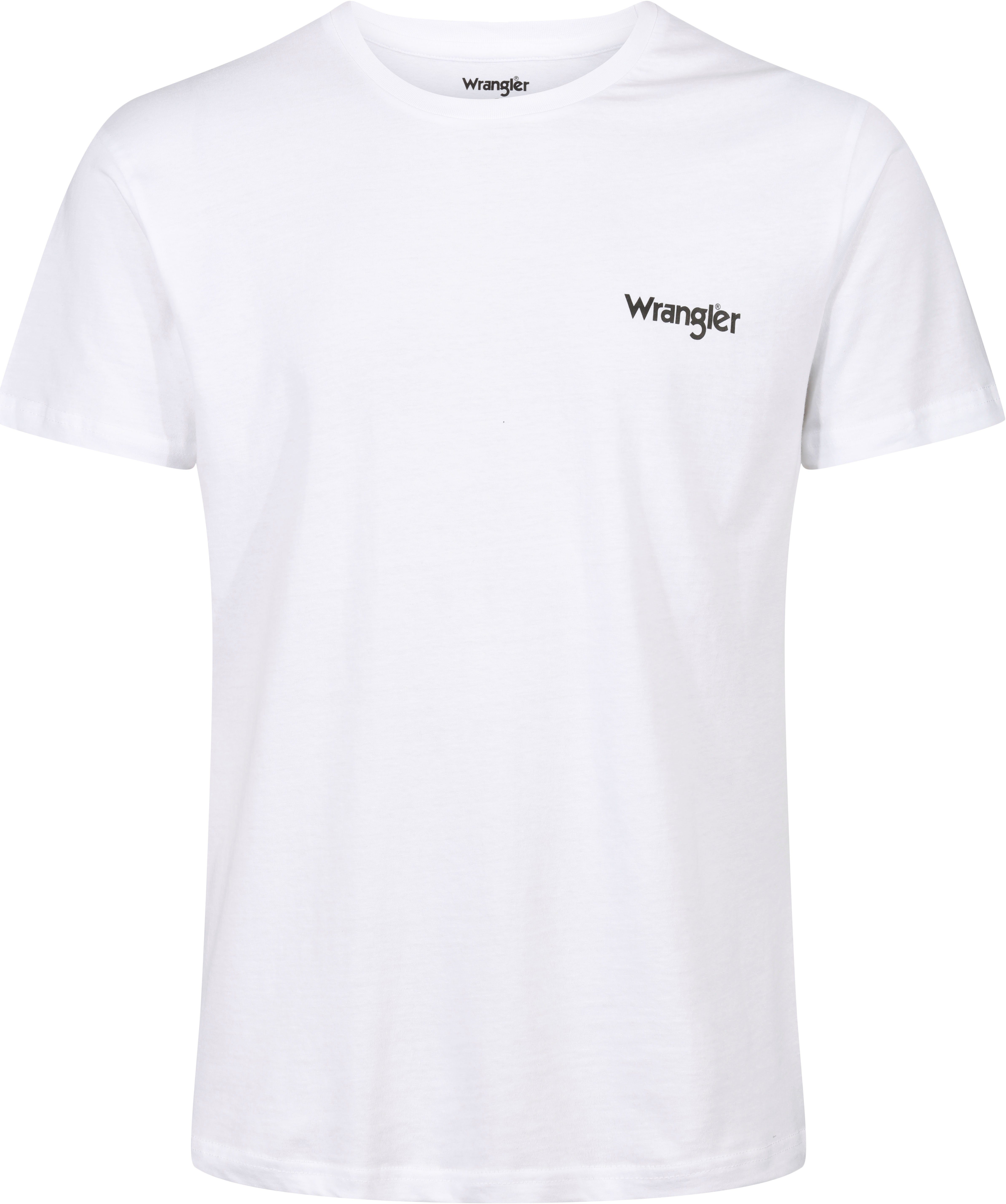 Wrangler T-Shirt FOSTER (3er-Pack) mit Rundhalsausschnitt und Logoschriftzug