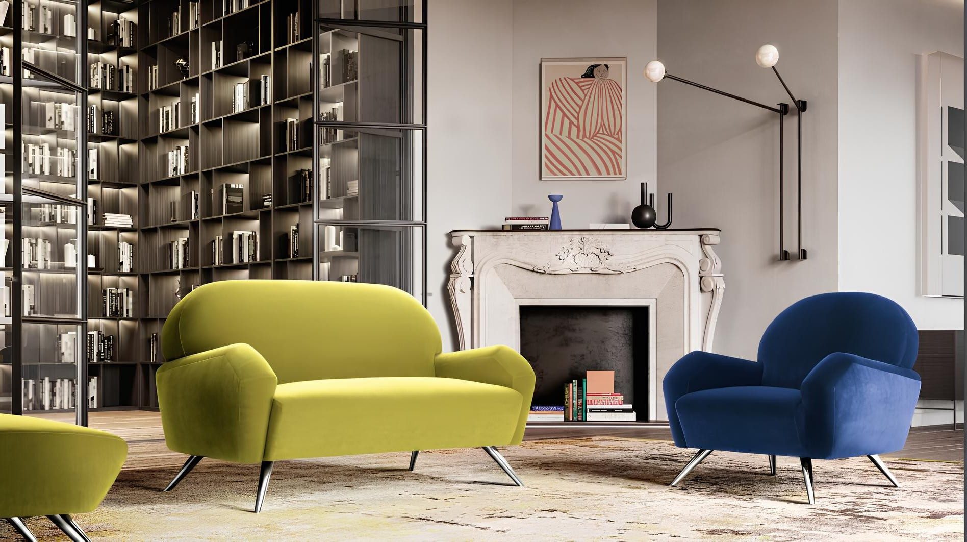 Xlmoebel Polstergarnitur Modernes Design Sofa Set für Büro und Wohnzimmer 2+1 Plätze, (2-tlg), Made in Europa