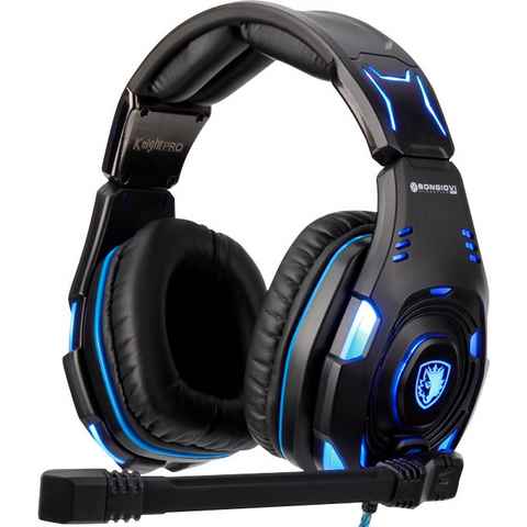 Sades Knight Pro SA-907Pro Gaming-Headset (Noise-Reduction, RGB-Beleuchtung)