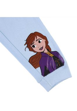 Disney Frozen Schlafanzug Die Eiskönigin Elsa Mädchen Schlafanzug Langarm Shirt + Schlaf-Hose (2 tlg)