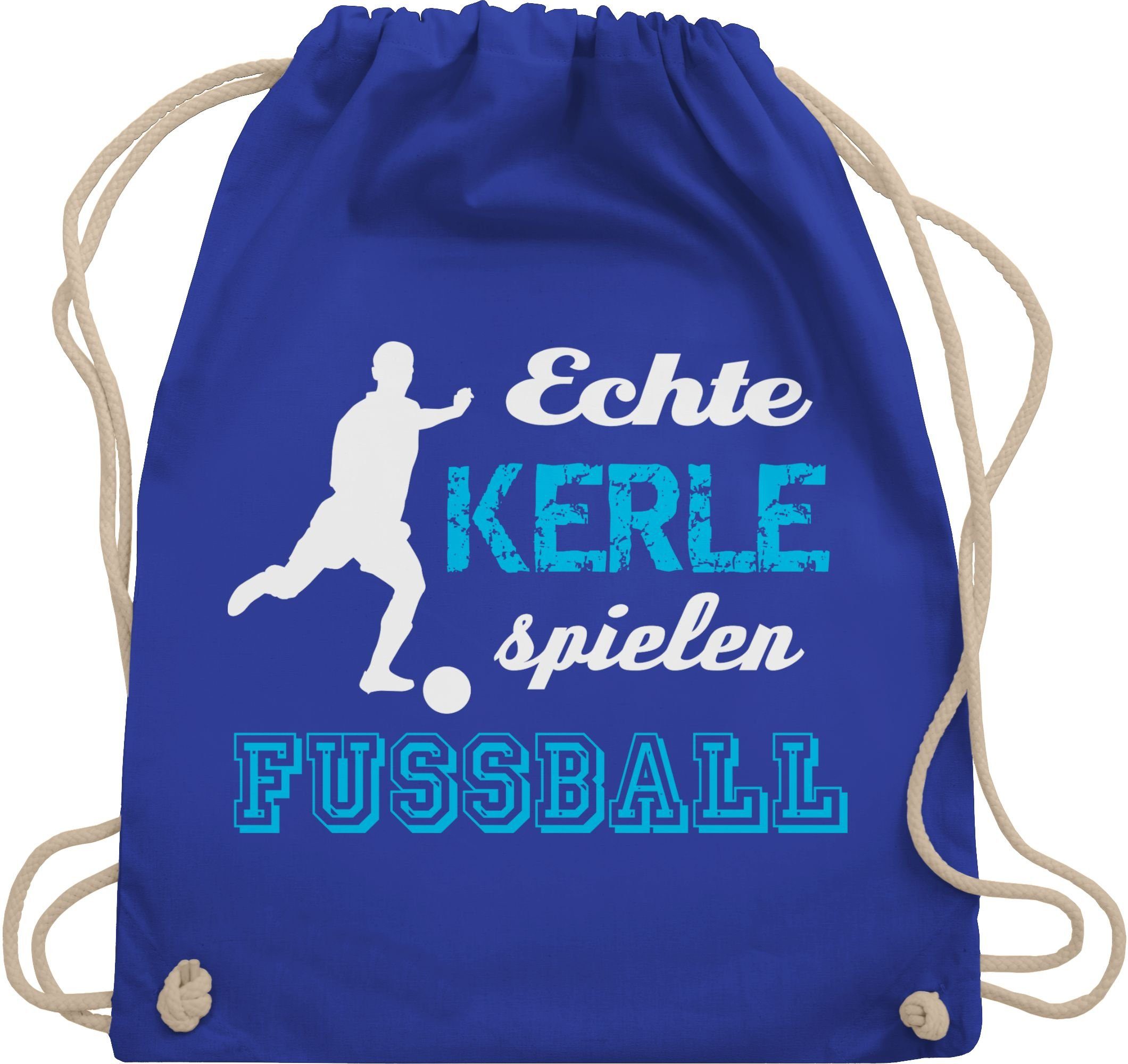 Shirtracer Turnbeutel Echte Kerle spielen Fußball, Fussball EM 2024