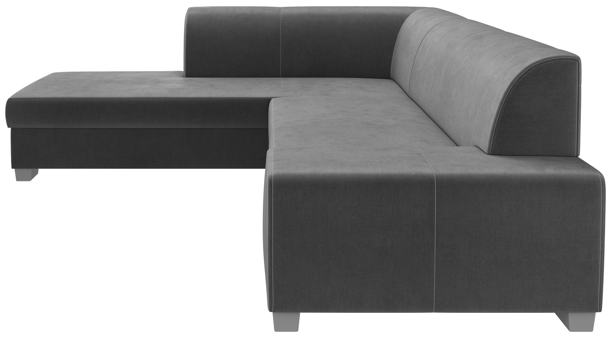 Stylefy Ecksofa Ticino, L-Form, Eckcouch, im mit Bettfunktion, mit links Bonellfederung oder frei bestellbar, mane wahlweise Raum rechts stellbar