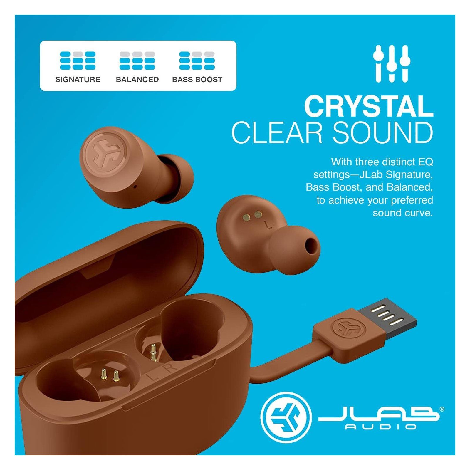 Earbuds EQ3-Sound, Tones 1615 In-Ear-Kopfhörer (TWS, Hauttöne) Go Touch, Air Bluetooth, Jlab USB-Ladecase, Wireless True Pantone