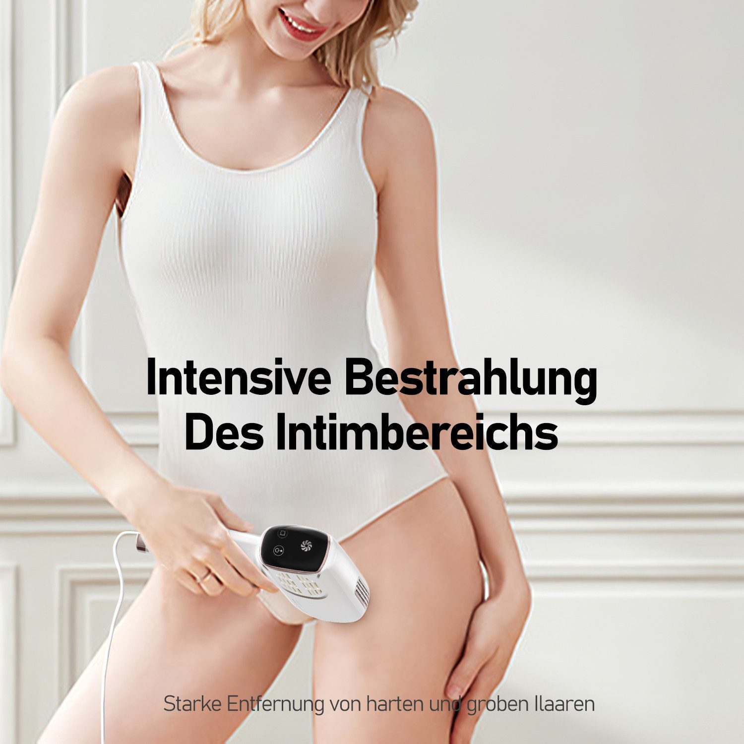OYLCDI Haarentfernungsgerät IPL-Haarentferner,IPL Geräte Haarentfernung Laser, 999,999 Lichtimpulse, Laser Haarentfernung Zuhause Dauerhafte Schmerzlos Haarentfernung, für Lippenhaare, Gesicht, Achsel, Bikinizone und Körper-Aufgerüstet