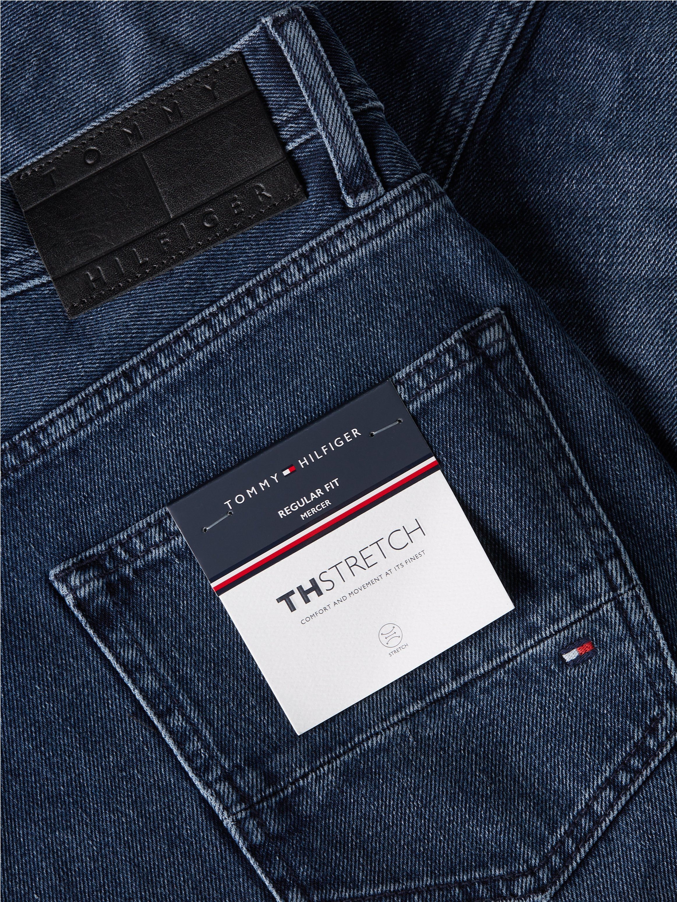 Black Straight-Jeans REGULAR Tommy MERCER Blue Banks Hilfiger STR