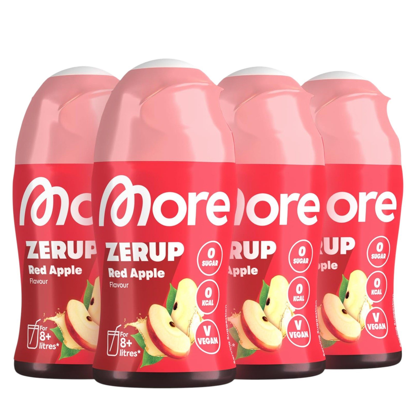 MORE Zerup, Red Apple, 4 x 65 ml Tropfen