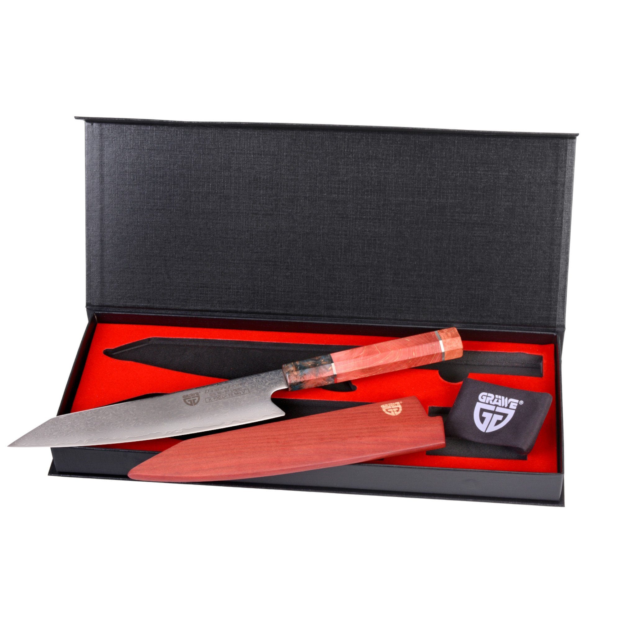 Damastmesser GRÄWE Kochmesser Damast 67 Lagen, 8"