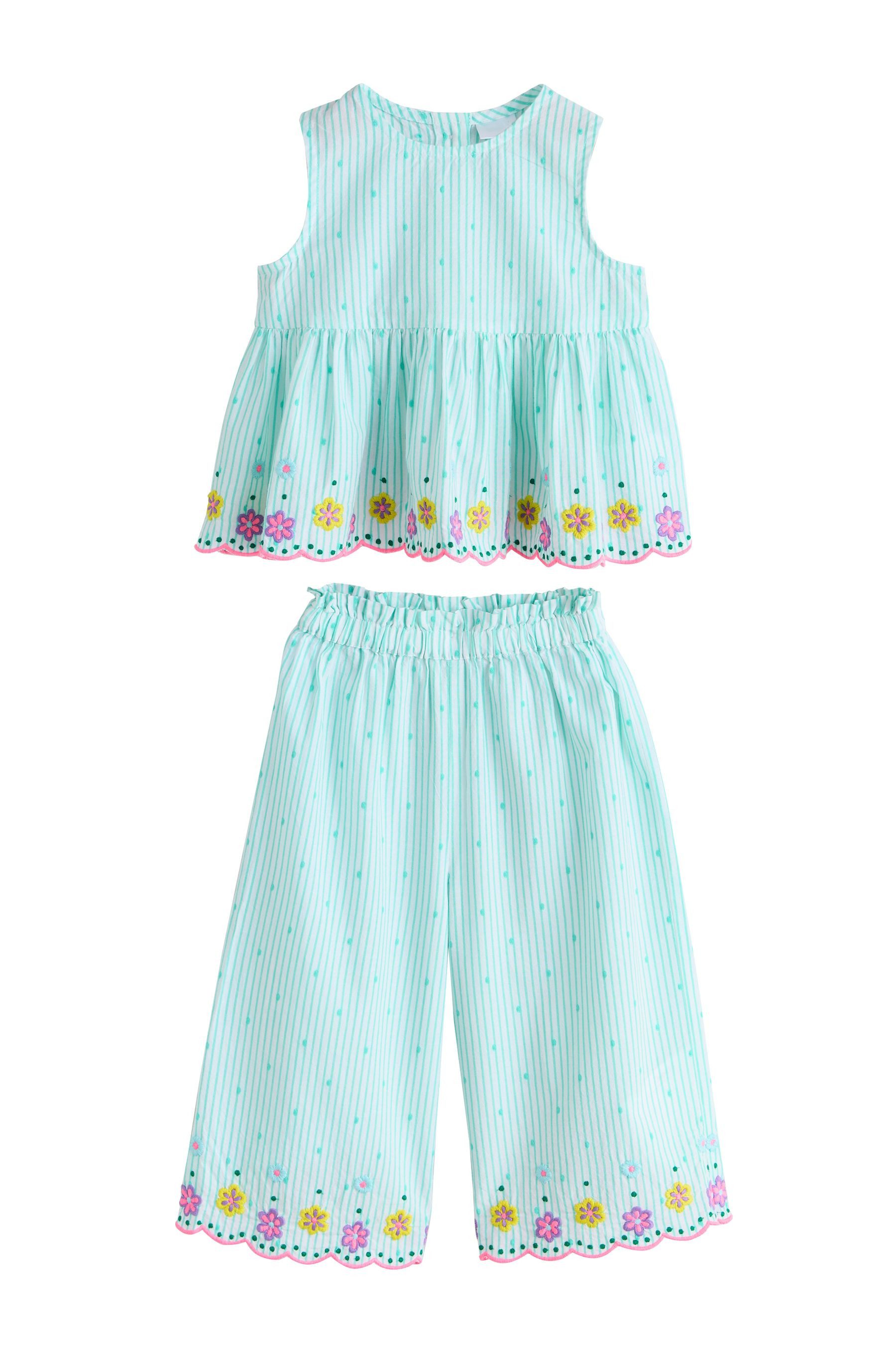 Top & Hose Ärmellose Bluse und Hose im Set