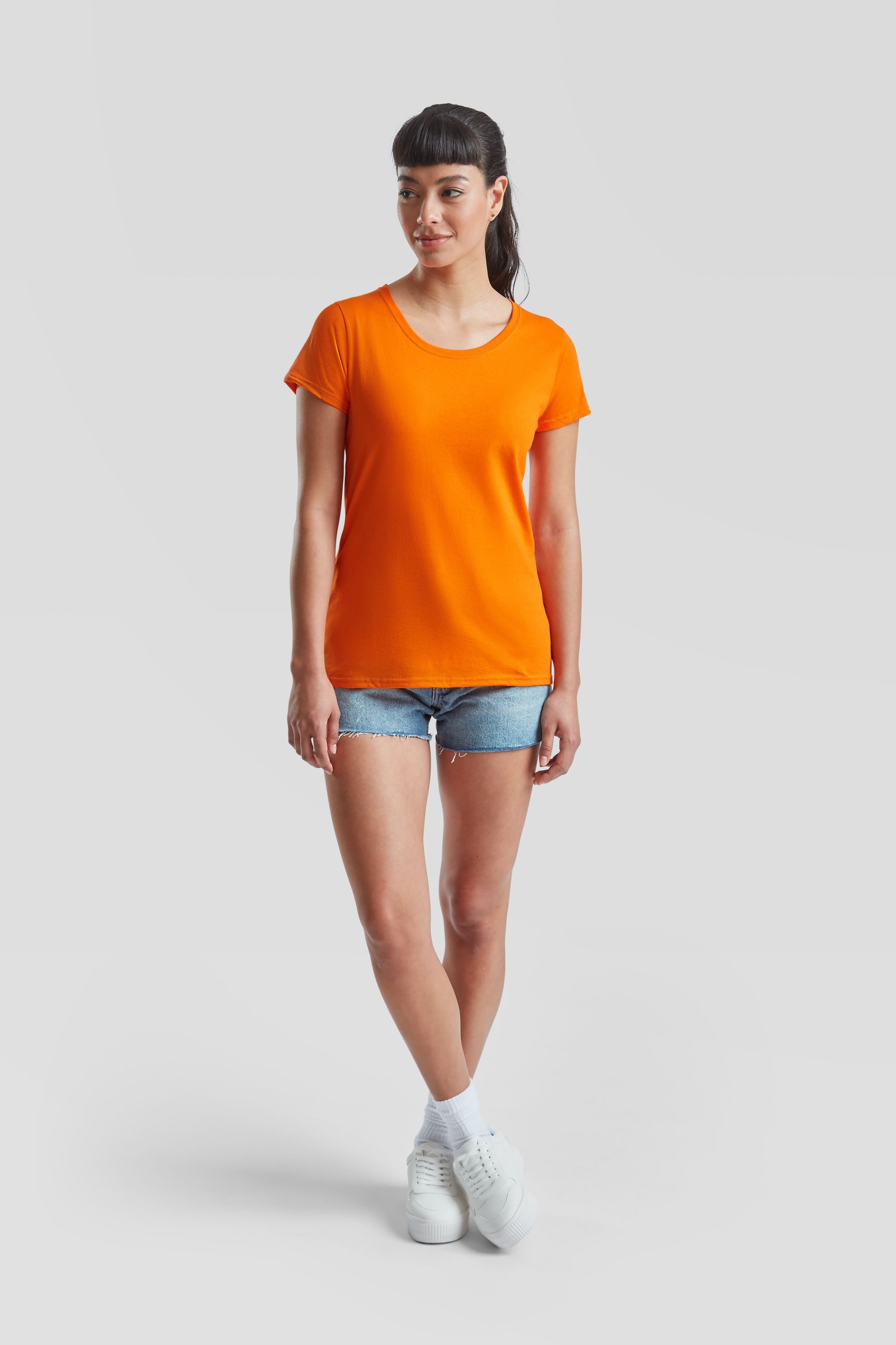 Fruit of the Loom Rundhalsshirt Fruit of the Loom Valueweight T Lady-Fit günstig online kaufen