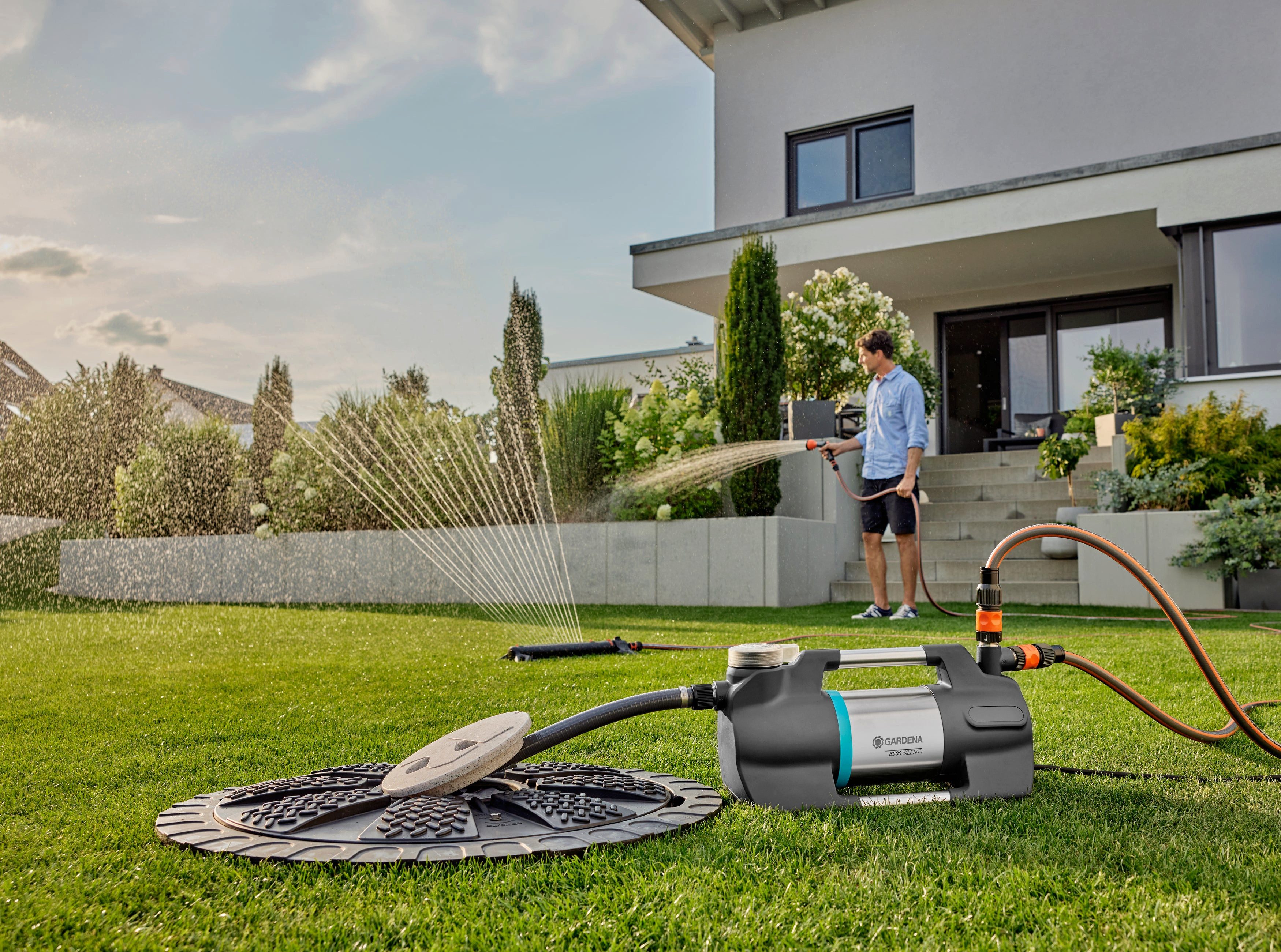 GARDENA Gartenpumpe 5600 Silent+, besonders geräuscharm, günstig online kaufen