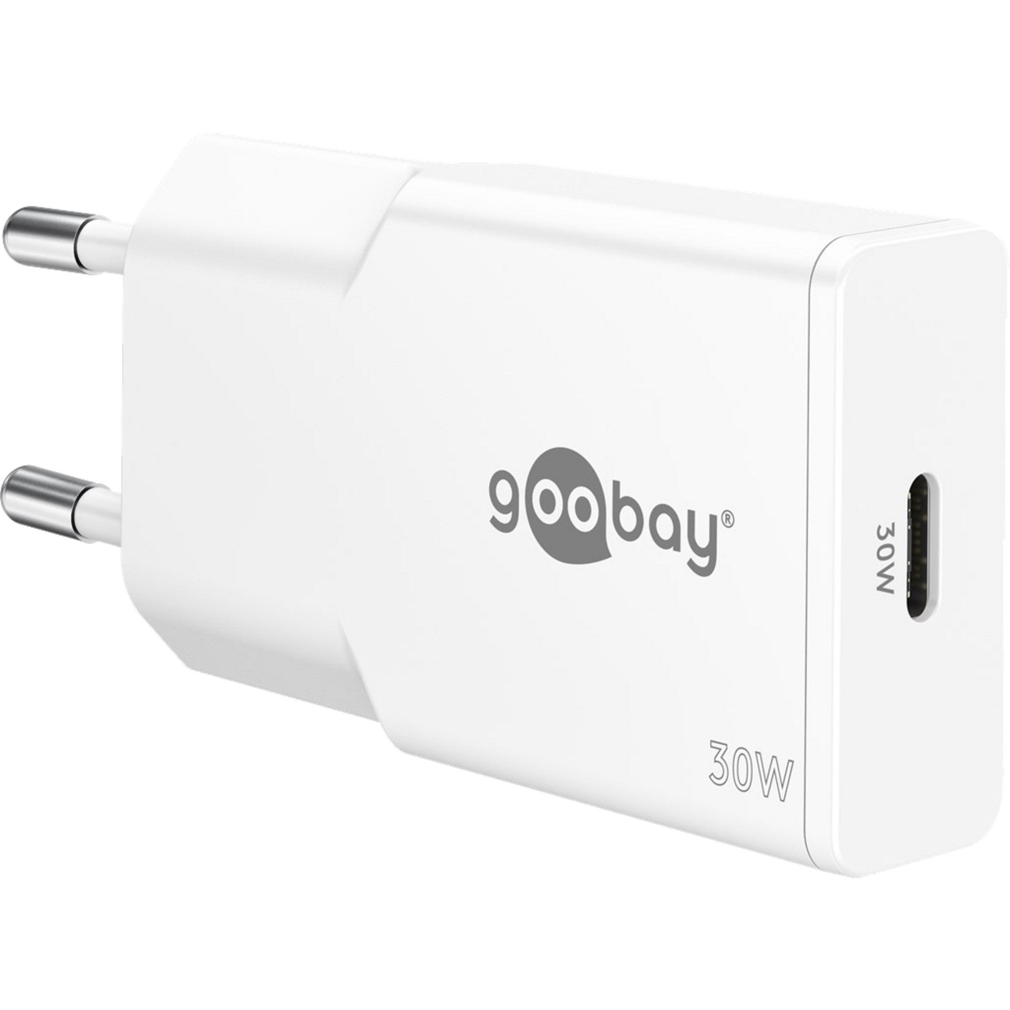 Goobay goobay USB-C PD GaN Schnellladegerät Slim (30 W), Netzteil