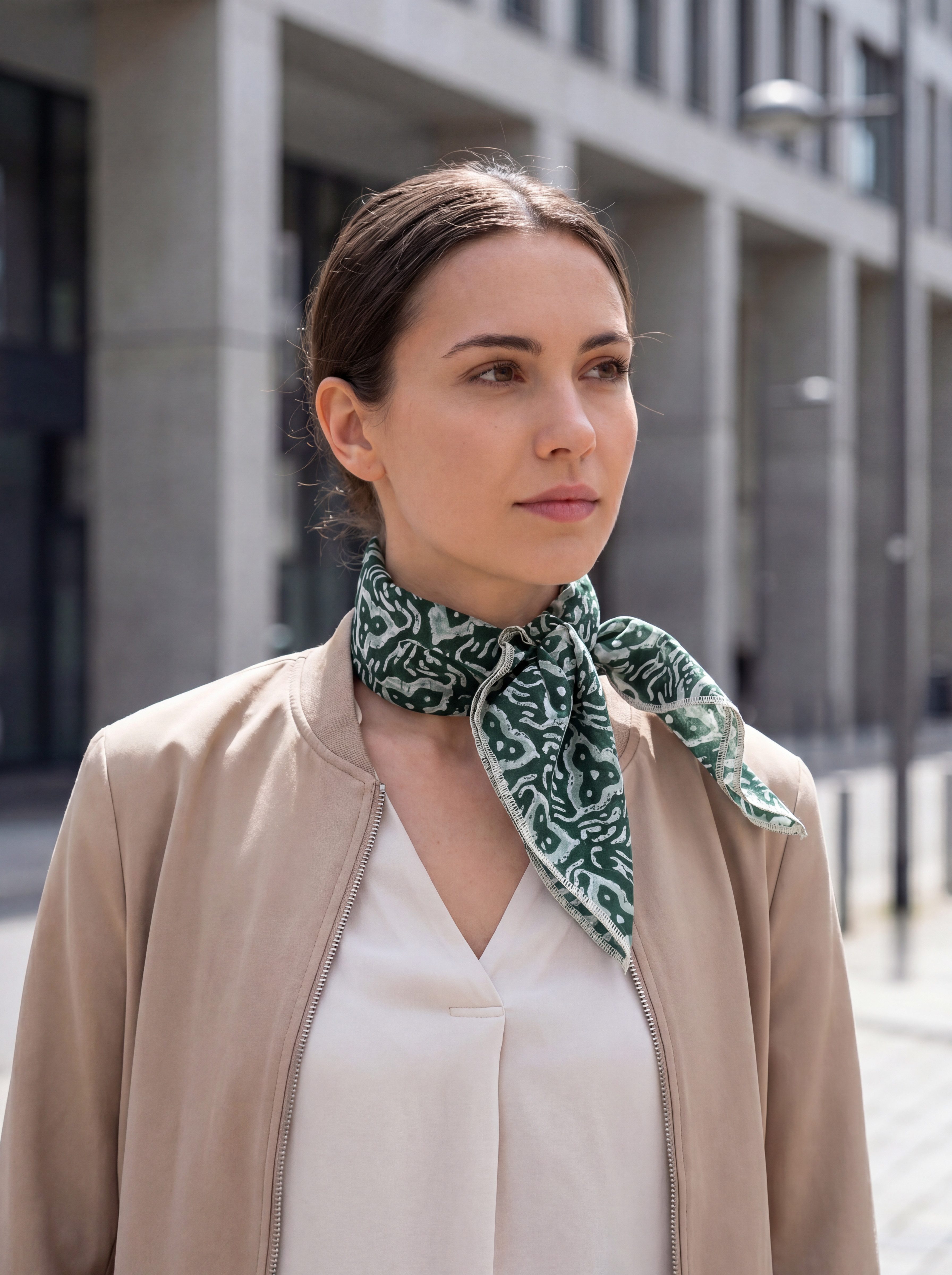 wundabaa Bandana Voile 65 x 65 Blumenmuster