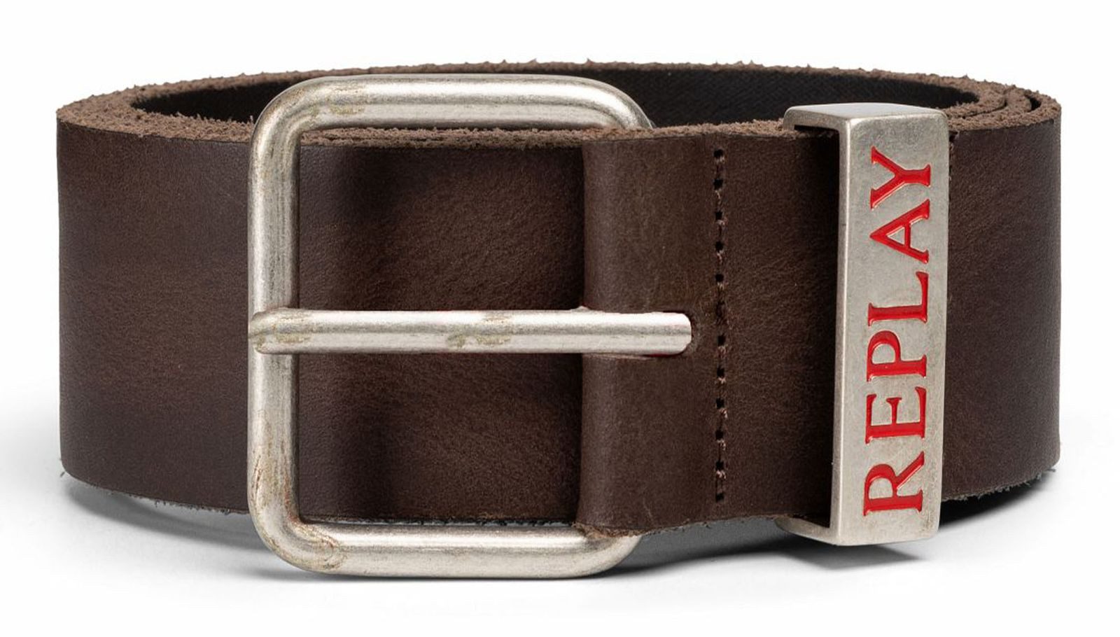 Replay Ledergürtel Leather Belt aus echtem Rindsleder
