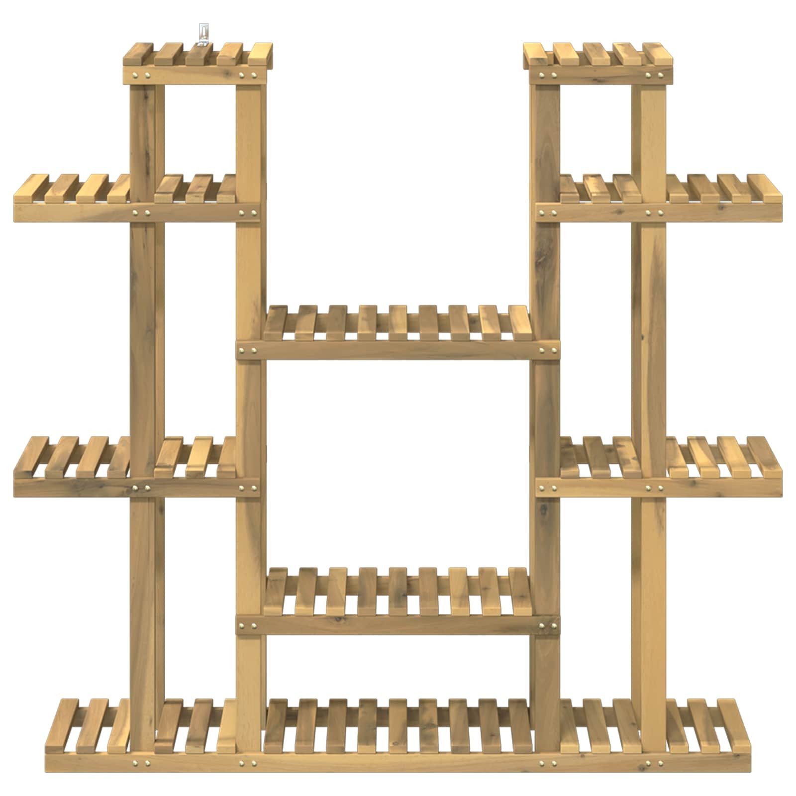 vidaXL Blumenständer Pflanzenständer Weiß 123 x 25 x 114,5 cm Massivholz (1 St)
