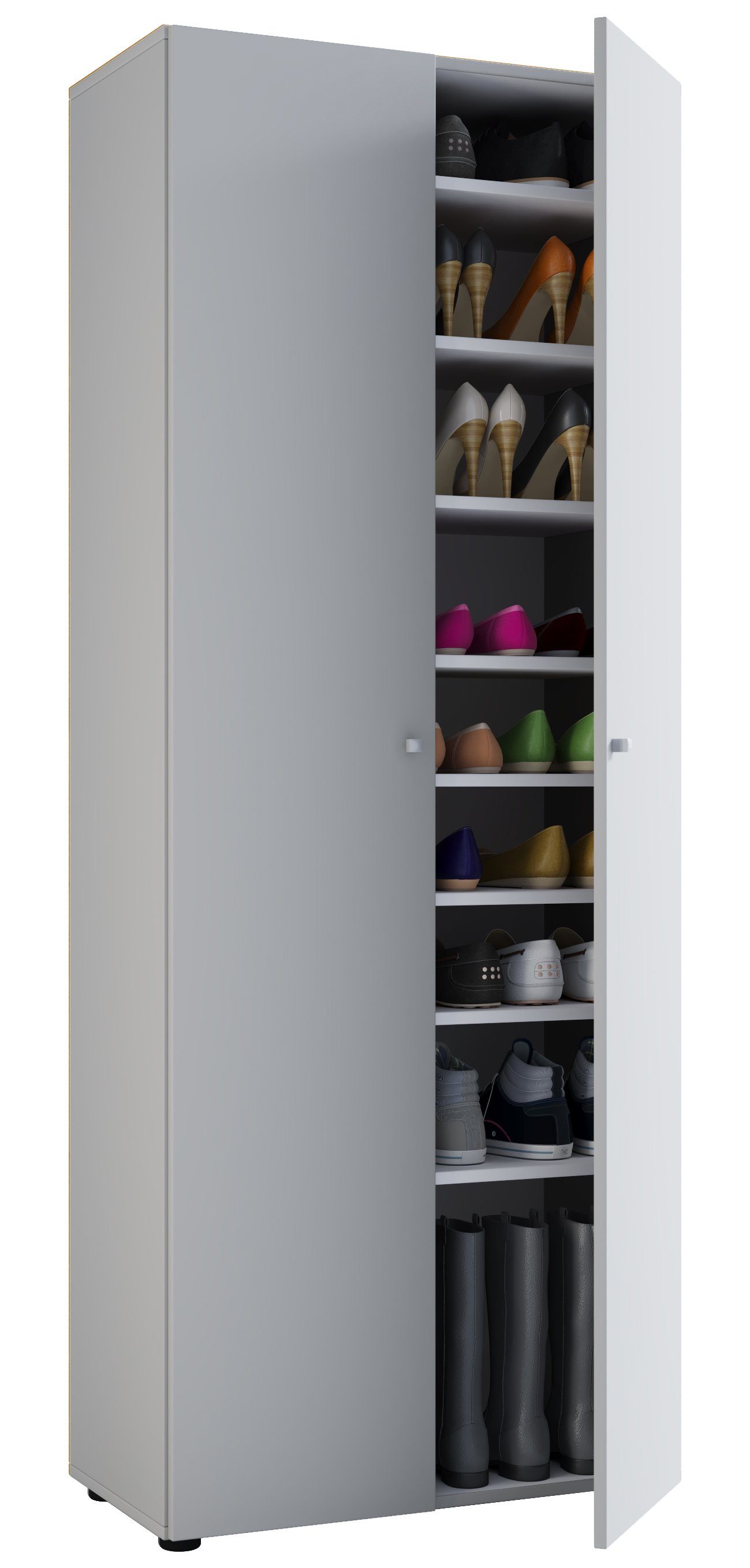 VCM Schuhschrank XXL Holz Großer Schuhschrank Schuhkommode Vandol 9