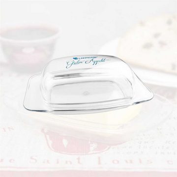 Lantelme Butterdose Butterdose transparent, (Spar-Set, 2-tlg., 2 Stück transprente Butterdosen), für Butter bis 250gr