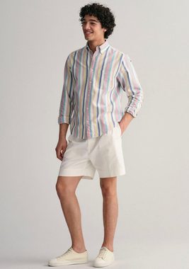 Gant Streifenhemd Regular Fit Oxford Hemd strukturiert langlebig dicker gestreift in angenehmen Pastellfarben