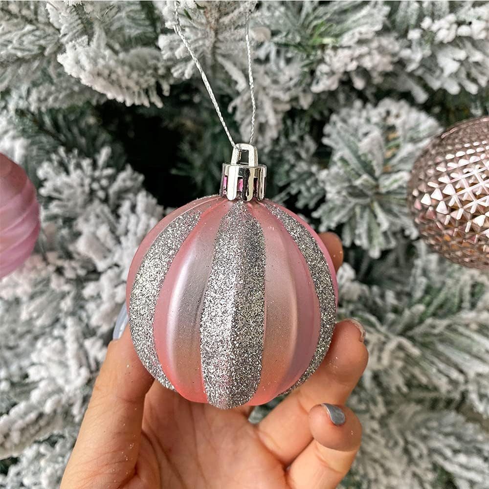 Bextsrack Weihnachtsbaumkugel Weihnachtskugeln Weihnachtsdeko 12-teiliges Set, Christbaumschmuck
