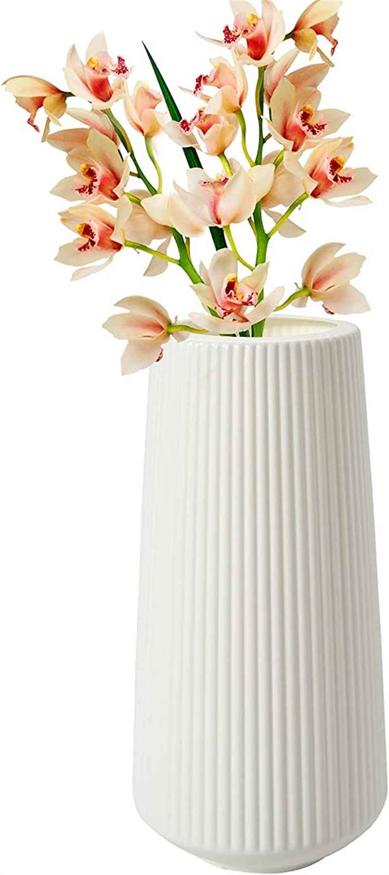 HAMÖWO Dekovase Kunststoff Vase Deko,Moderne Dekorative Blumenvase für Home Wohnzimmer (1 St)