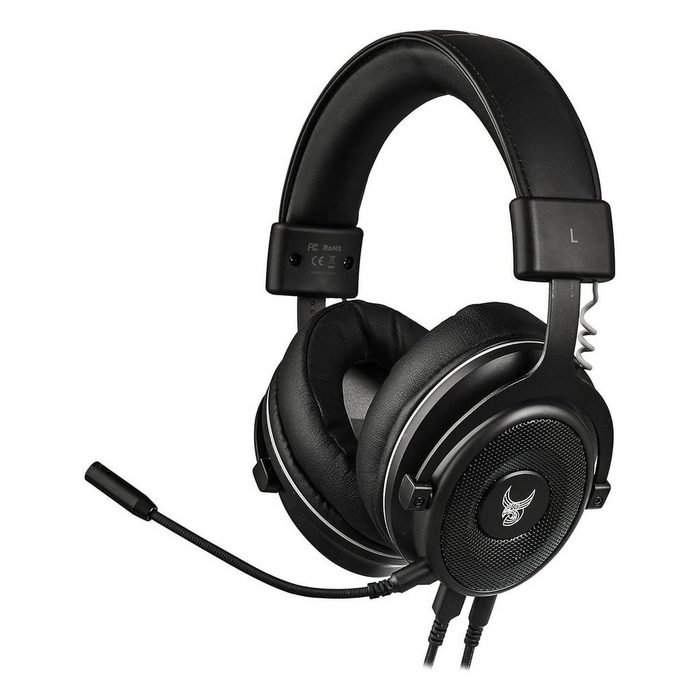 L33T HUGINN Gaming 7.1 Headset LED Headset (integriertes Mikrofon 7.1 Gaming Headset 50-MM-Treiber)