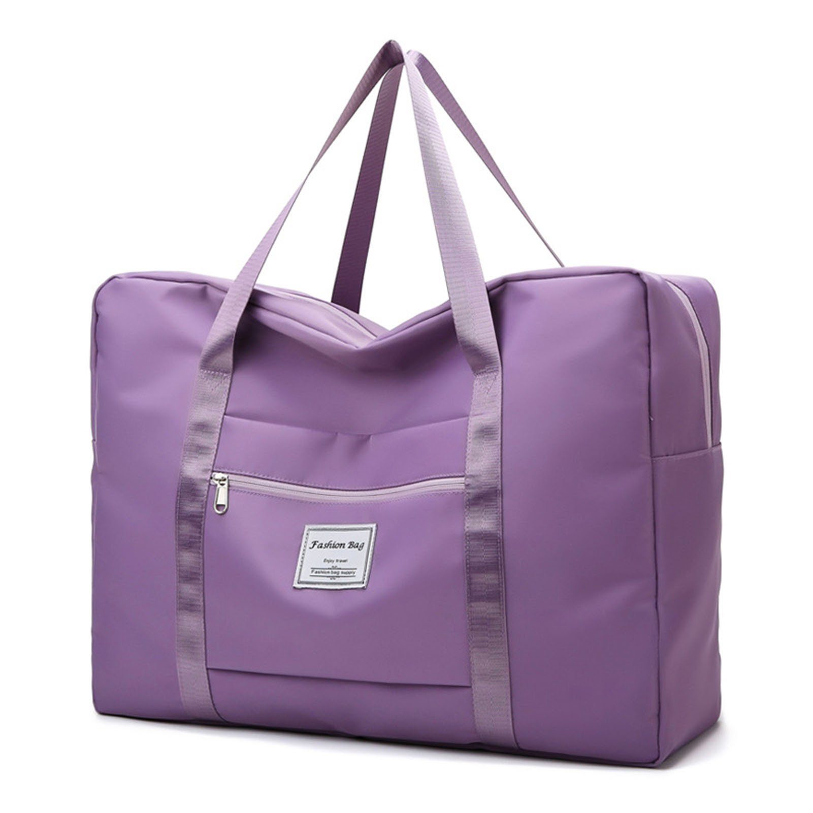 Blusmart Sporttasche Einfarbige, Große Sporttasche Mit Reißverschluss, Große Kapazität purple