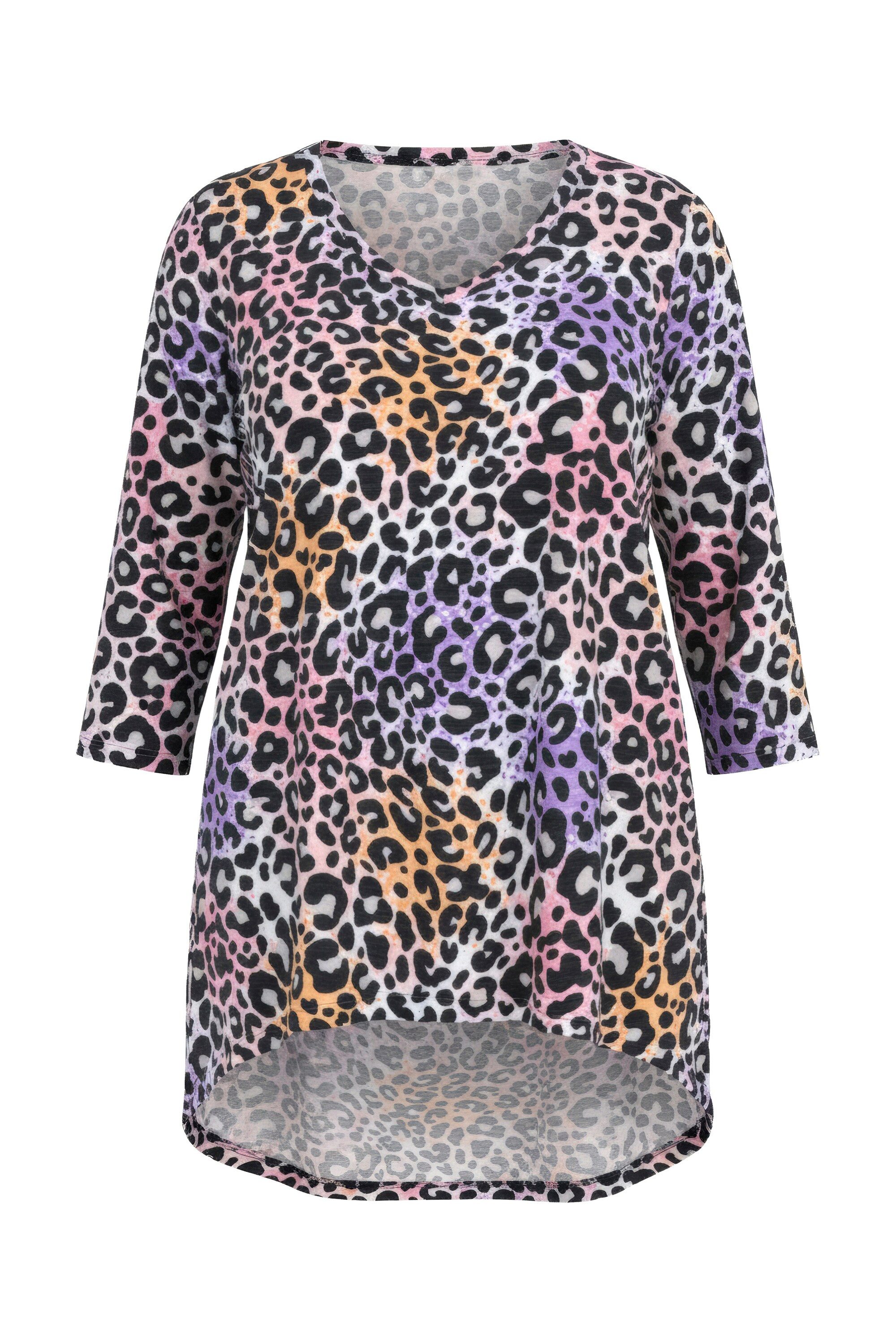 Angel of Style Longshirt T-Shirt Leomuster 3/4-Ärmel Saum hinten länger günstig online kaufen