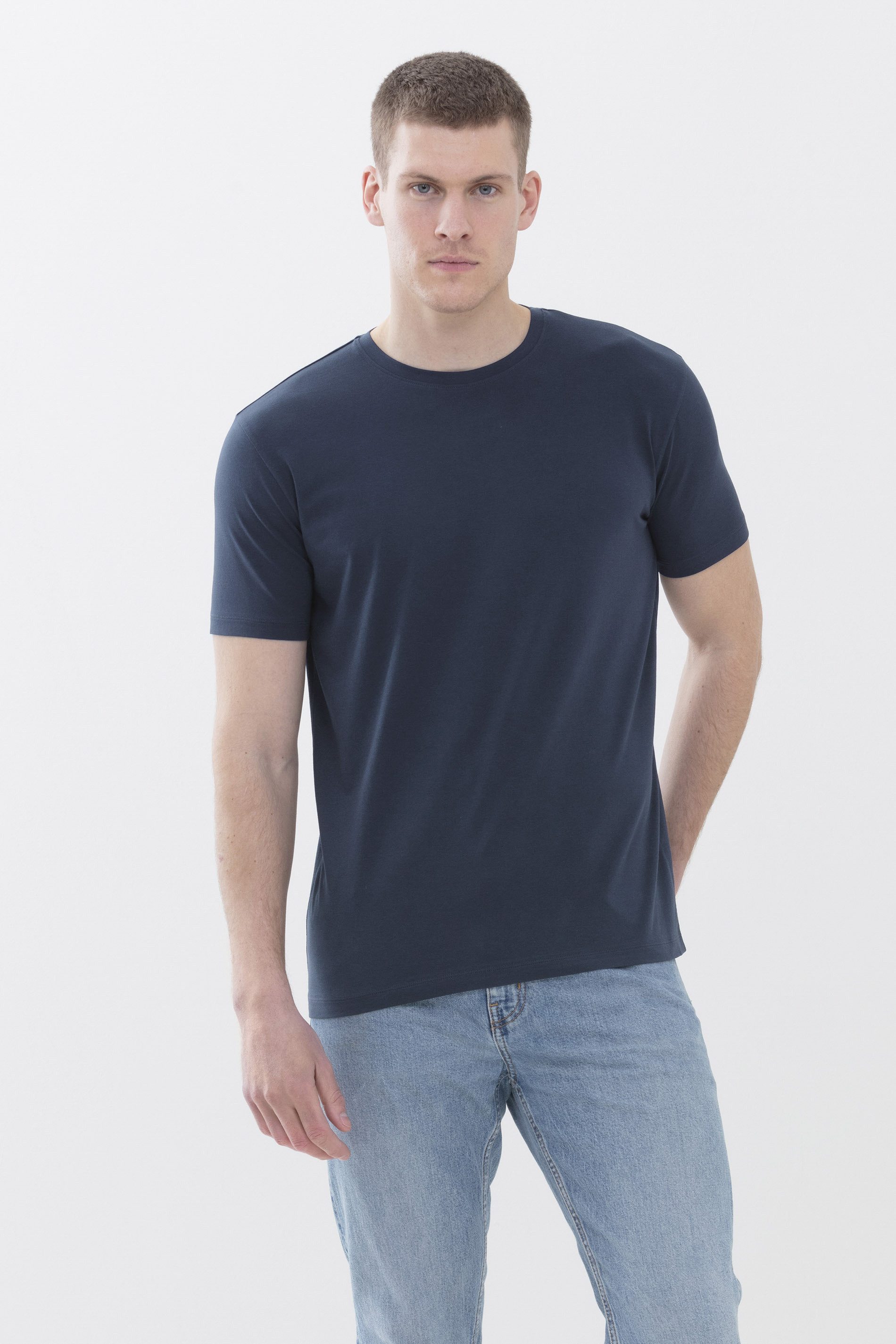 Kurzarmshirt Mey Herren T-Shirt Serie Relax Uni T-Shirt