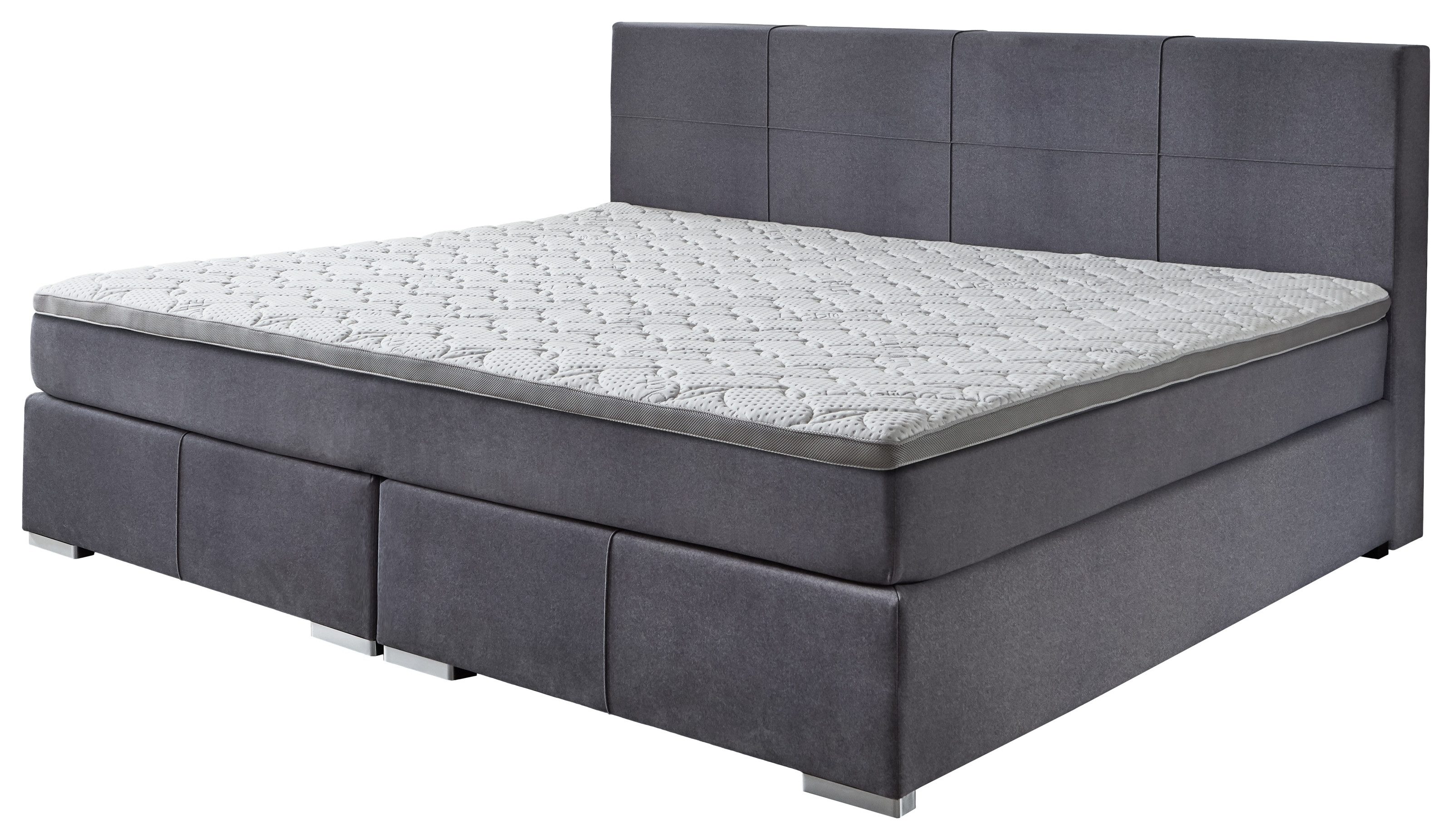 möbelando Moonlite box spring bed, incl. topper - H2/H3 reversible - 240x200 cm