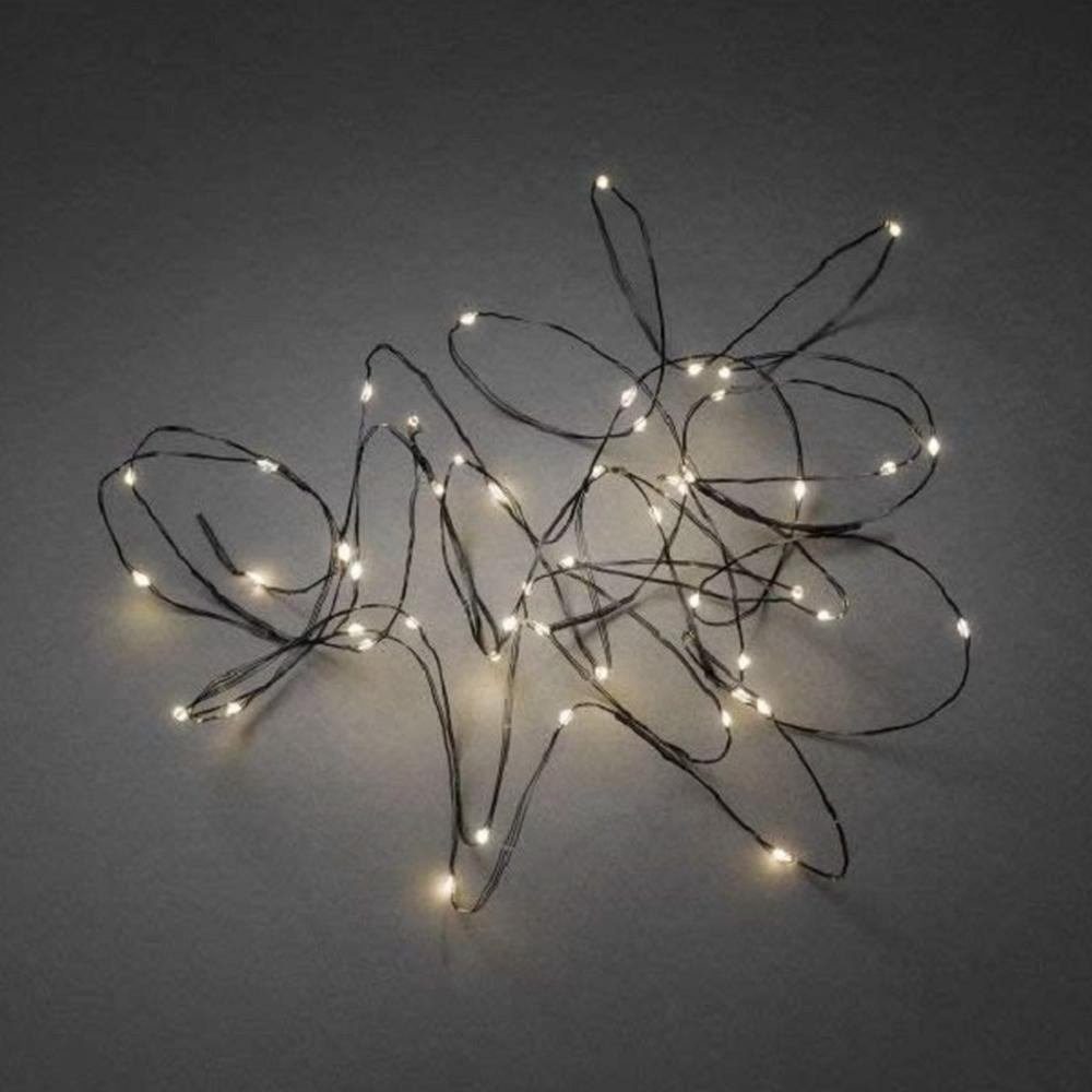 KONSTSMIDE LED-Lichterkette 6386-100 LED Tropfenlichterkette 50er ww