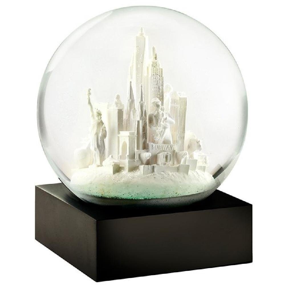 Cool Snow Globes Skulptur Schneekugel NYC Weiß