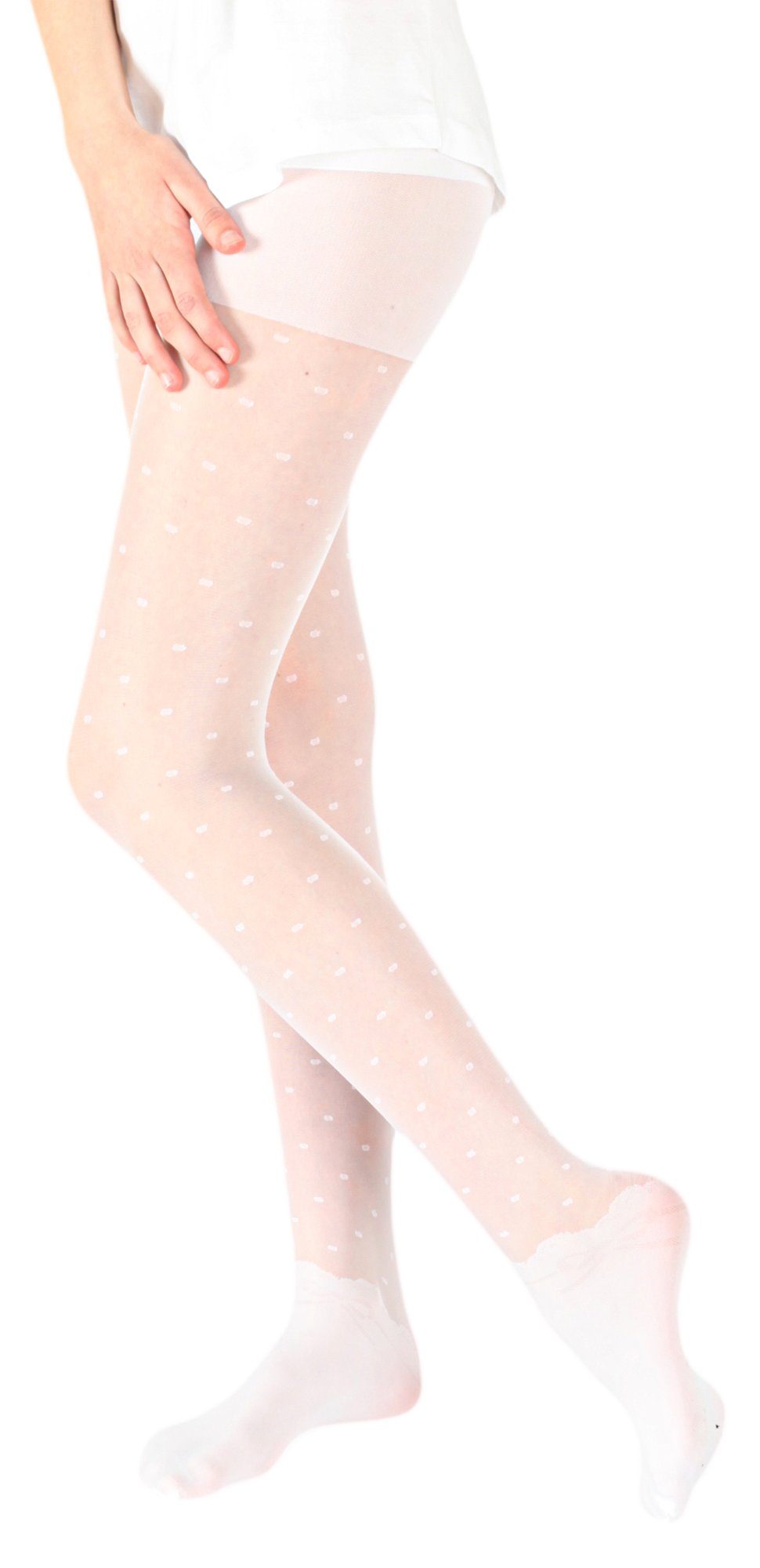 GIULIA Feinstrumpfhose Kinder Mädchen Strumpfhose für Party Kommunion 20 DEN (1 St)