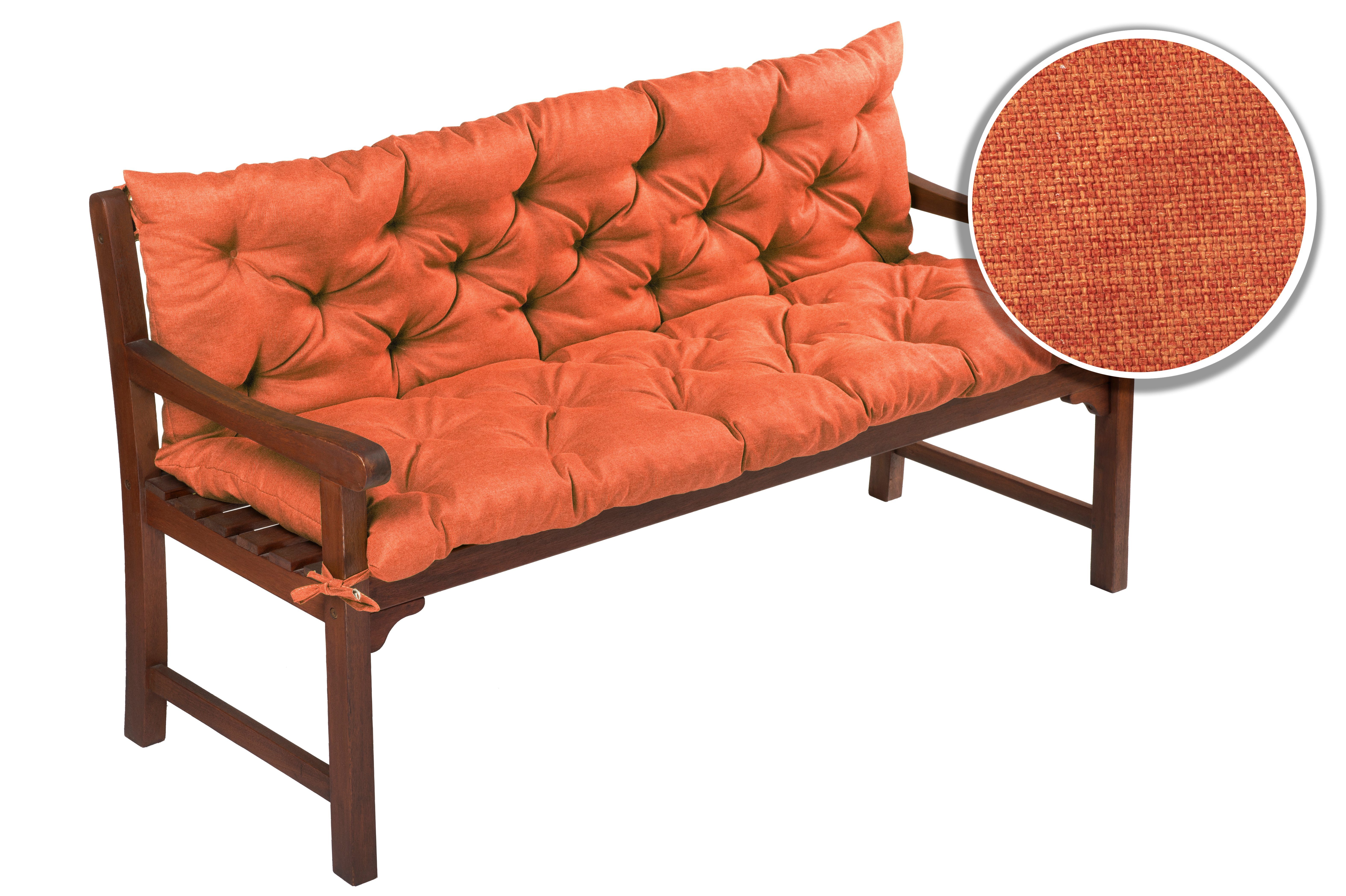 sunnypillow Bankauflage Bankauflage Stuhlkissen viele Farben und Größen zur Auswahl, 100 cm x 40 cm x 40 cm orange