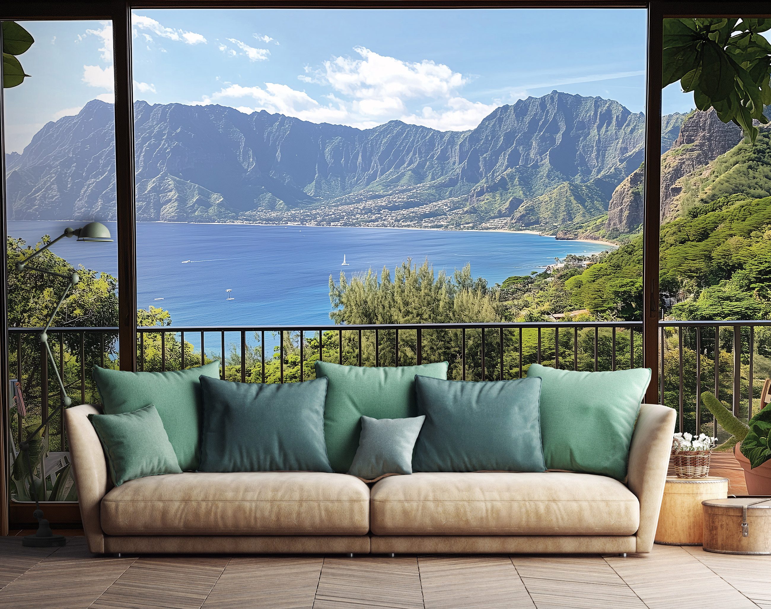 Wallarena Fototapete Ozean Berg Natur Vlies Tapete Wohnzimmer Schlafzimmer günstig online kaufen