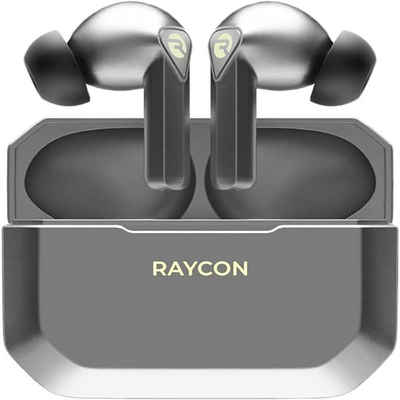 Raycon mit integriertem Mikrofon In-Ear-Kopfhörer (Mit fünf verschiedenen Gelspitzengrößen bleiben die Ohrhörer bequem und sicher, egal wie intensiv das Spiel wird, Niedrige Latenz,Lange Akkulaufzeit,für Immersion)