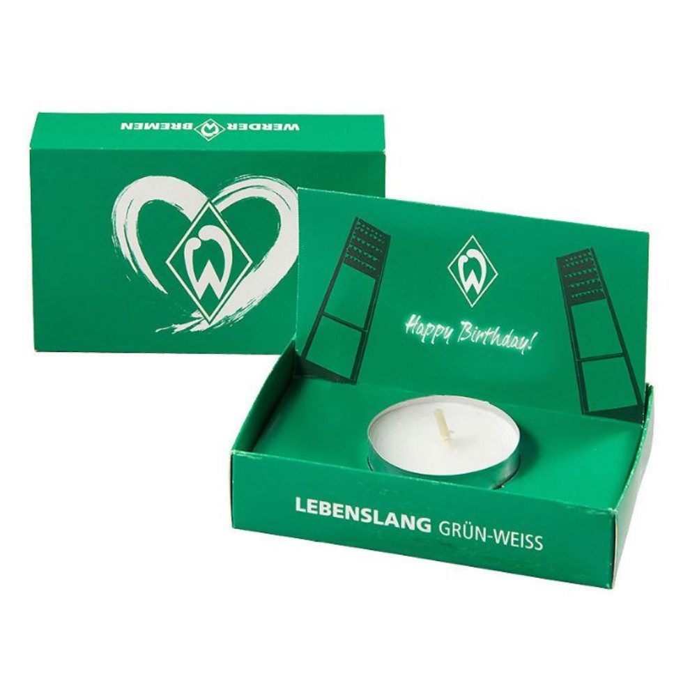 Werder Bremen Glückwunschkarte SV Werder Bremen Teelicht-Grußkarte